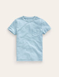 Washed Slub T-shirt-Vintage Blue
