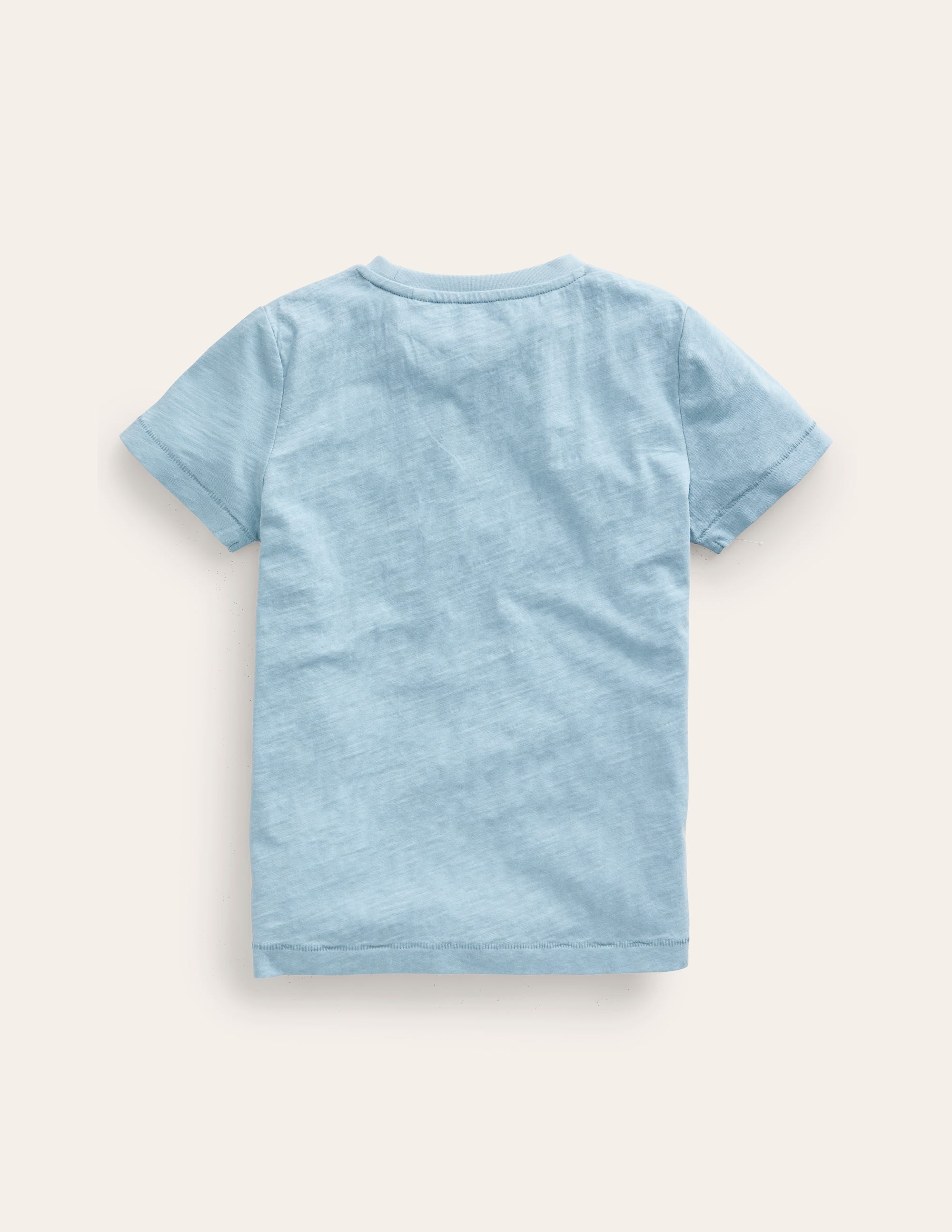 Washed Slub T-shirt-Vintage Blue - Image 2