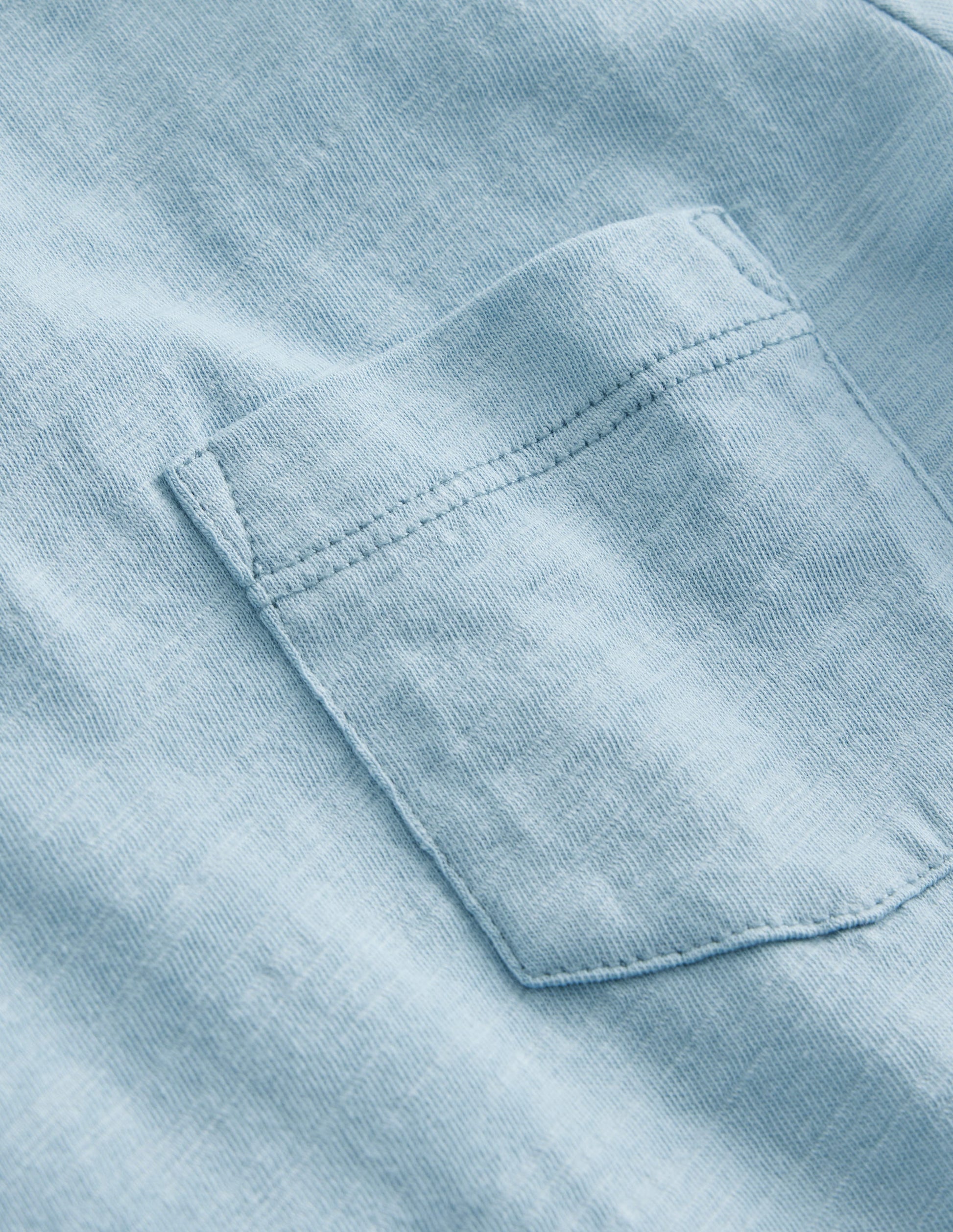 Washed Slub T-shirt-Vintage Blue-3