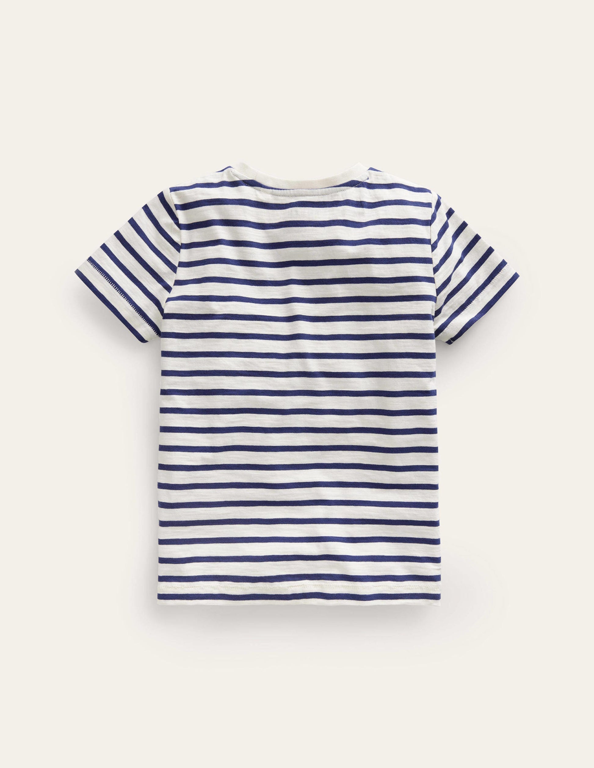 Washed Slub T-shirt-Starboard/Ivory-2