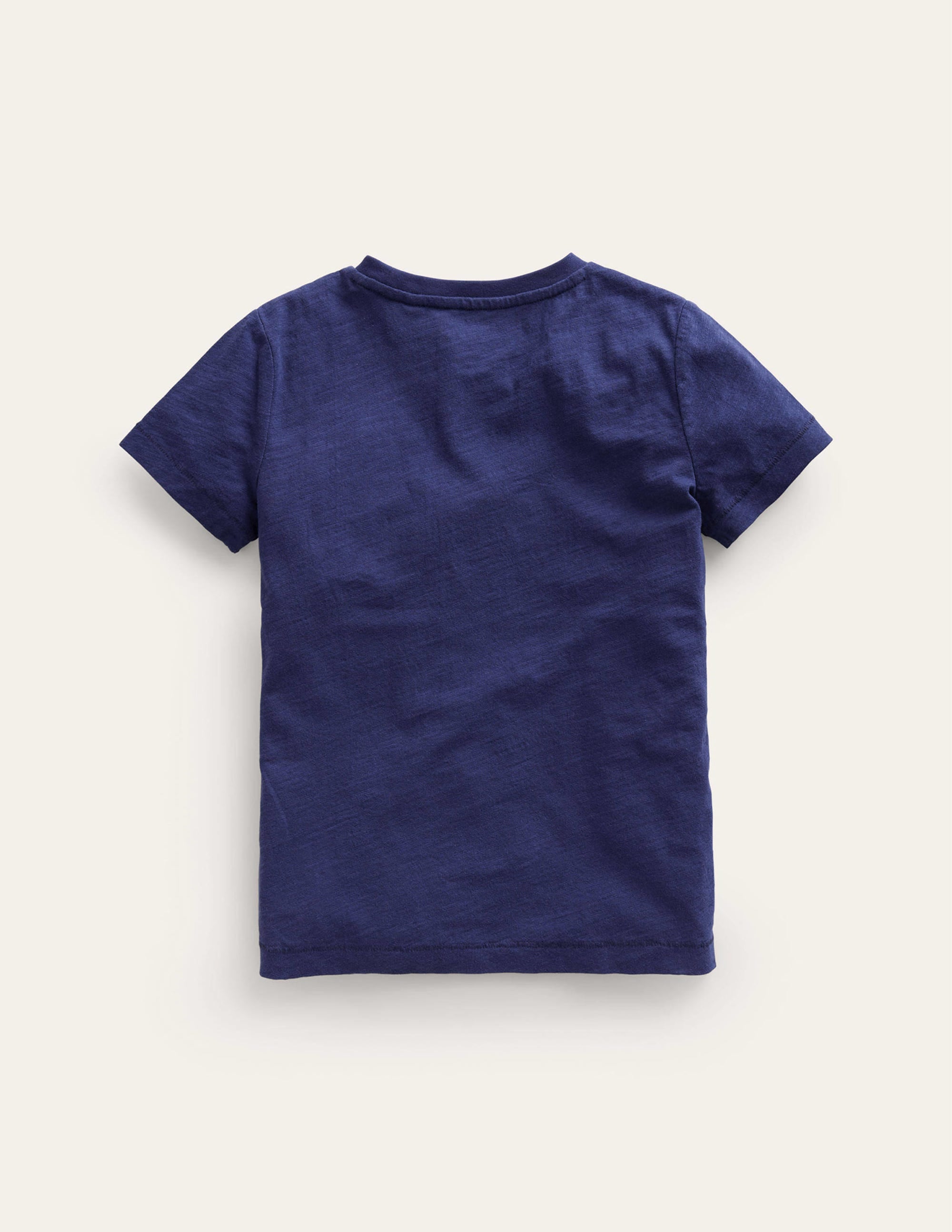 Washed Slub T-shirt-College Navy - Image 2