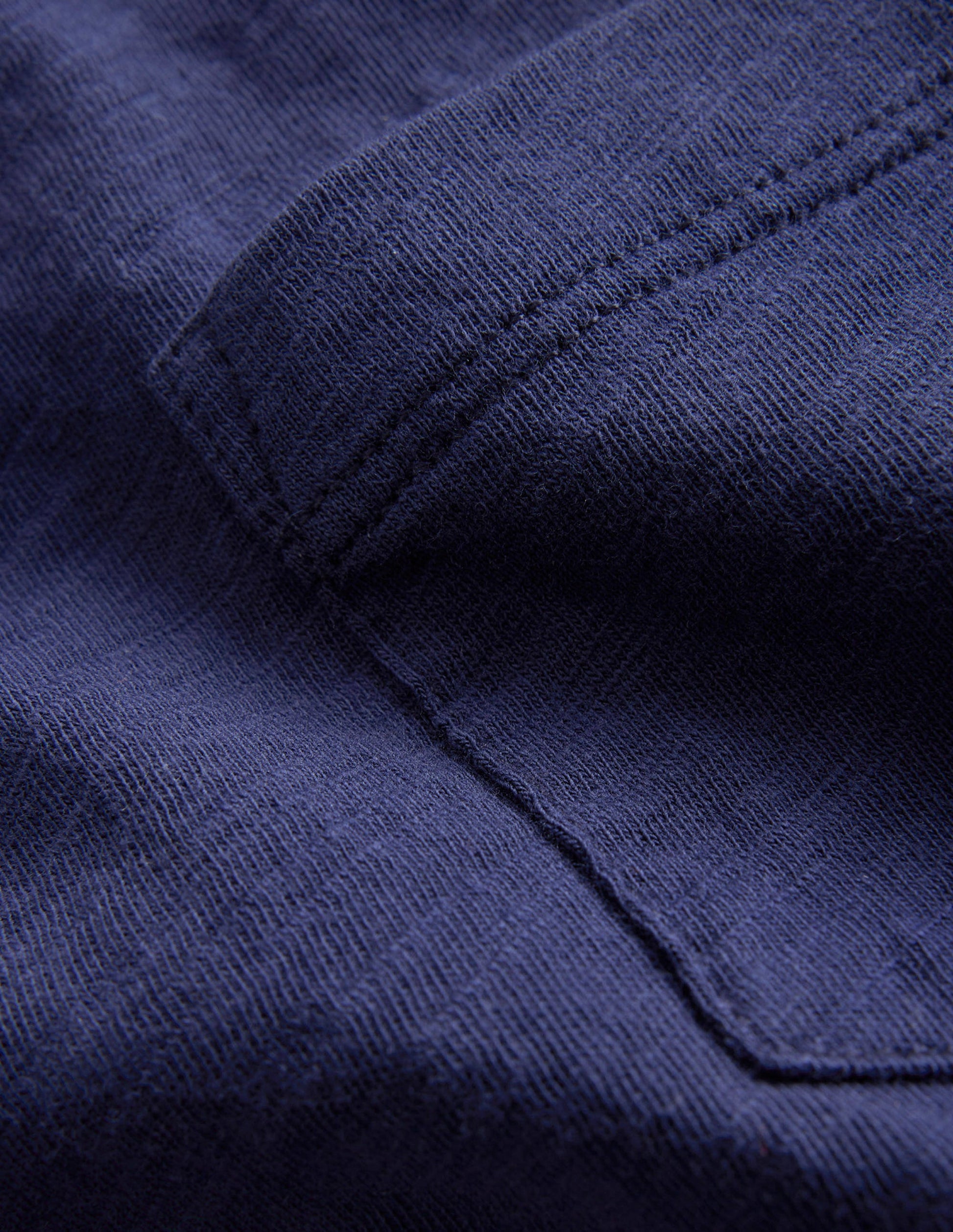 Washed Slub T-shirt-College Navy-3