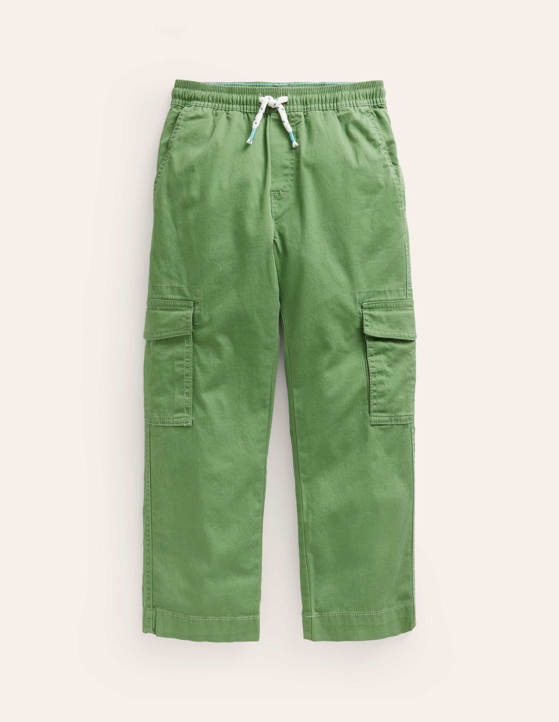 Pull-On Cargo Trouser-Safari Green-1