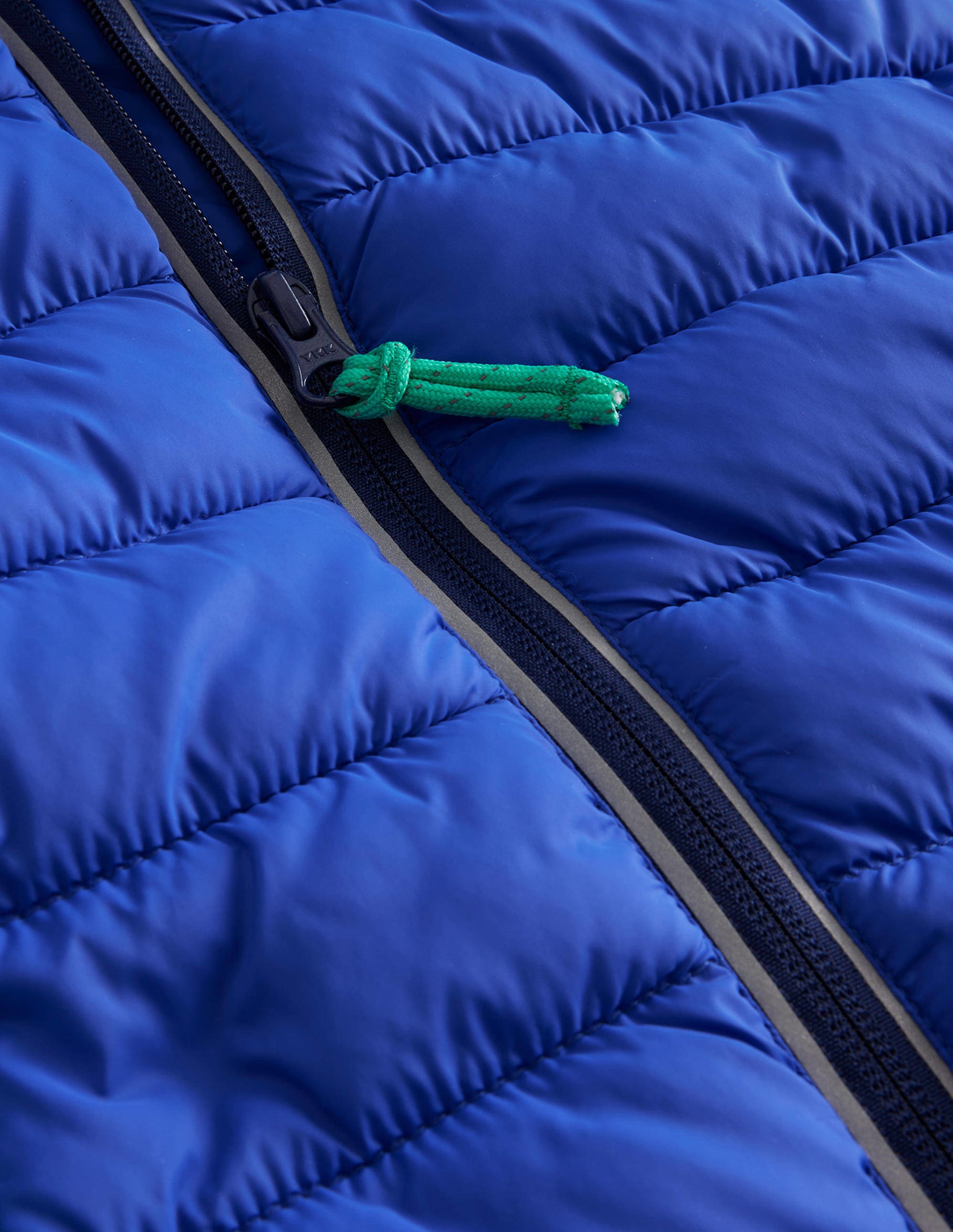 Pack-away Padded Jacket-Blue Heron/ Jade Green - Image 3