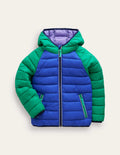 Pack-away Padded Jacket-Blue Heron/ Jade Green