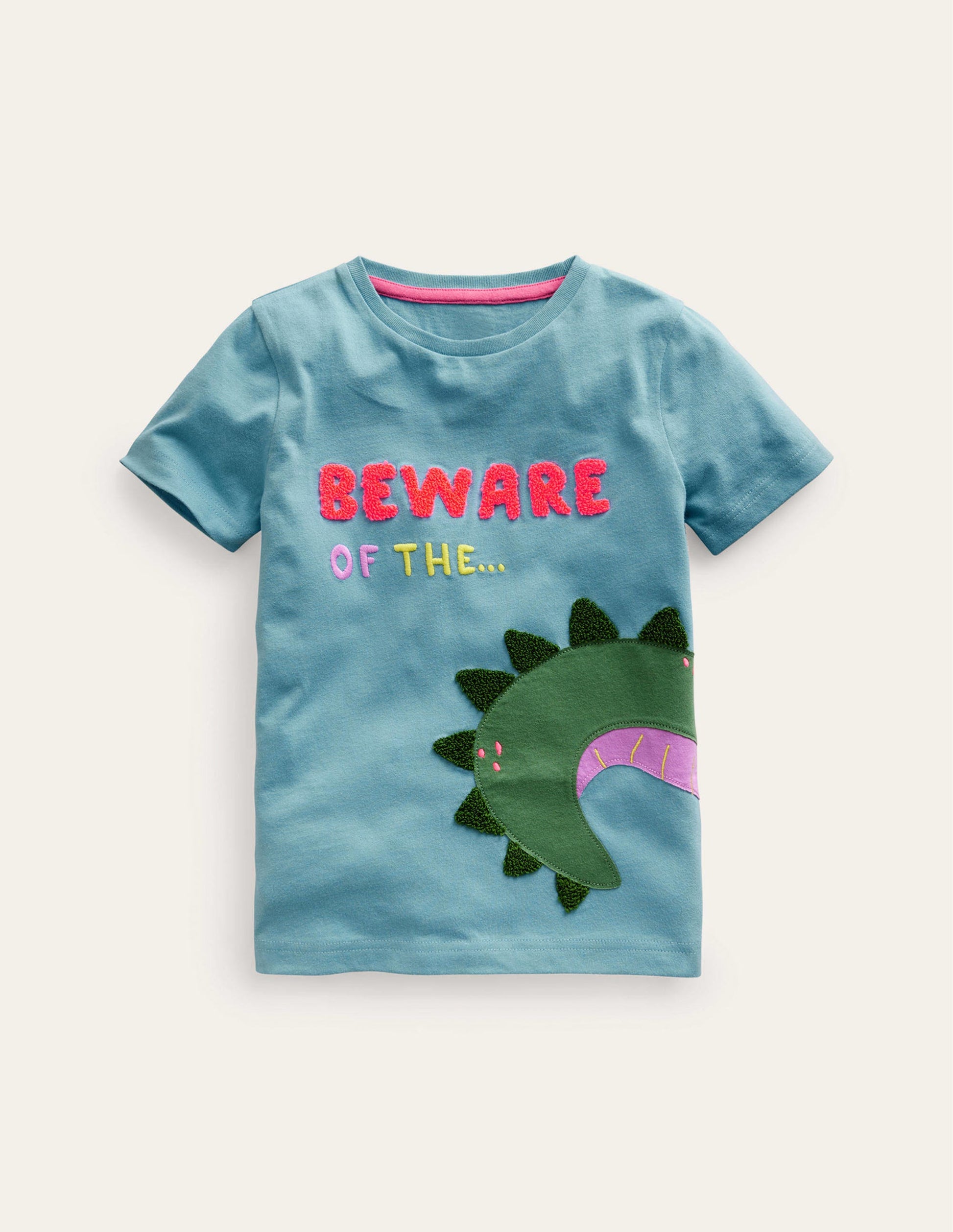 Front & Back Croc T-shirt-Duck Egg Blue Croc-1