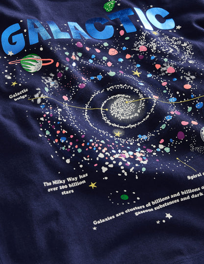Relaxed Printed T-shirt-College Navy Galaxy-3