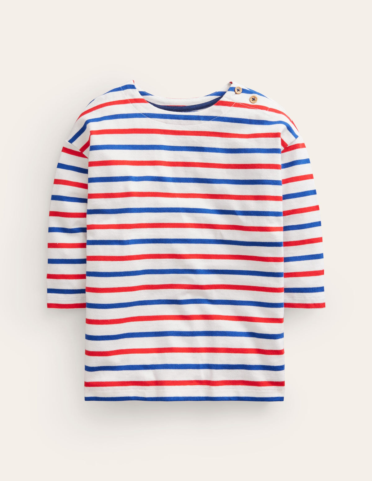 Mariner T-shirt-Sapphire Blue/ Poppy Red-1