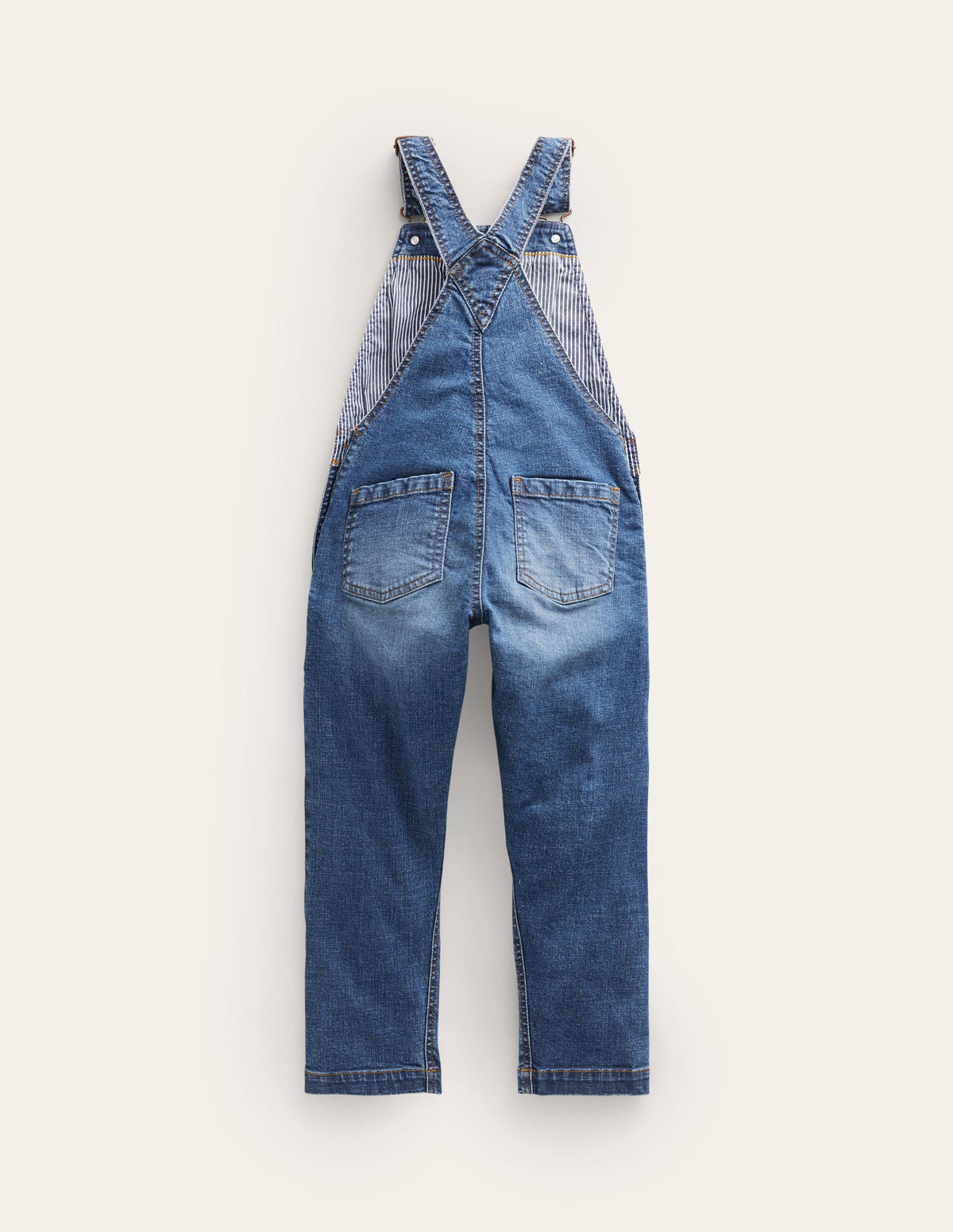 Denim Dungarees-Mid Denim - Image 2