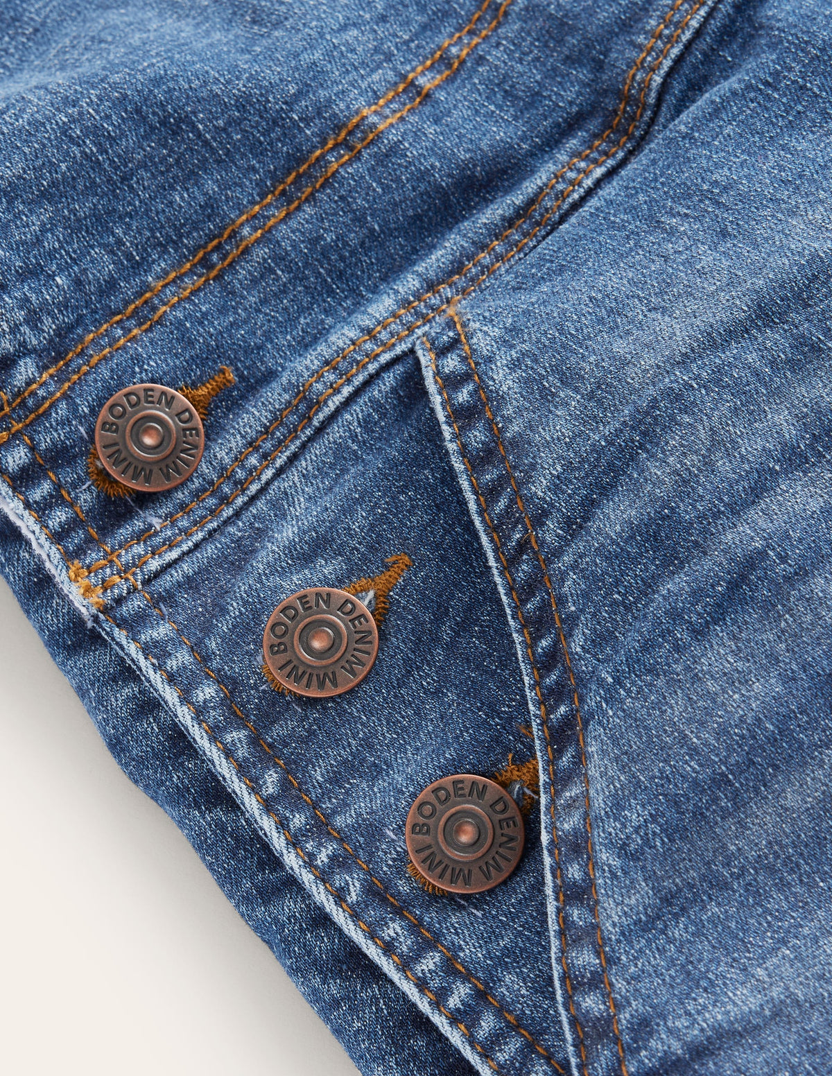 Denim Dungarees-Mid Denim - Image 3