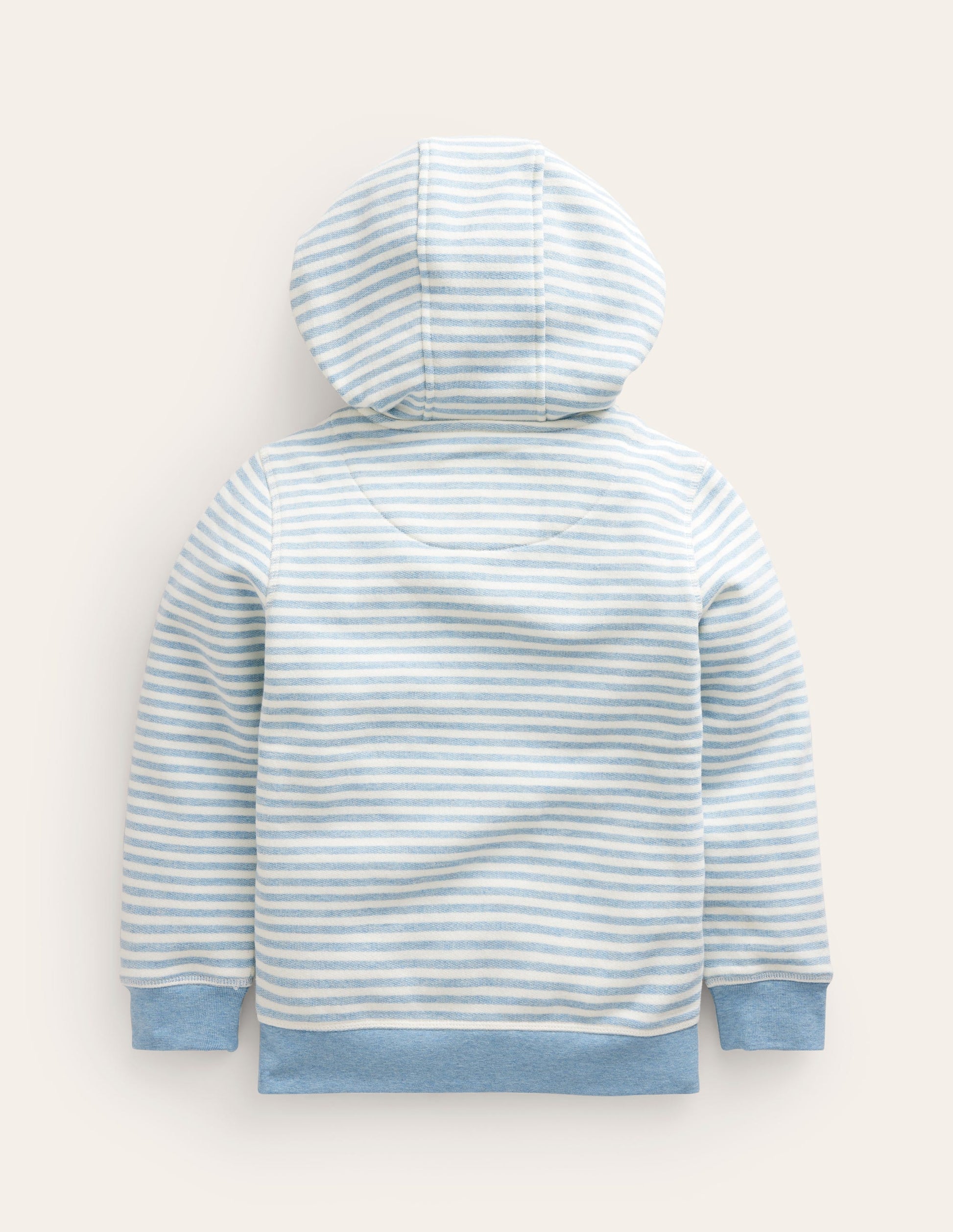 Textured Stripe Hoodie-Duck Egg Blue/Ivory-2