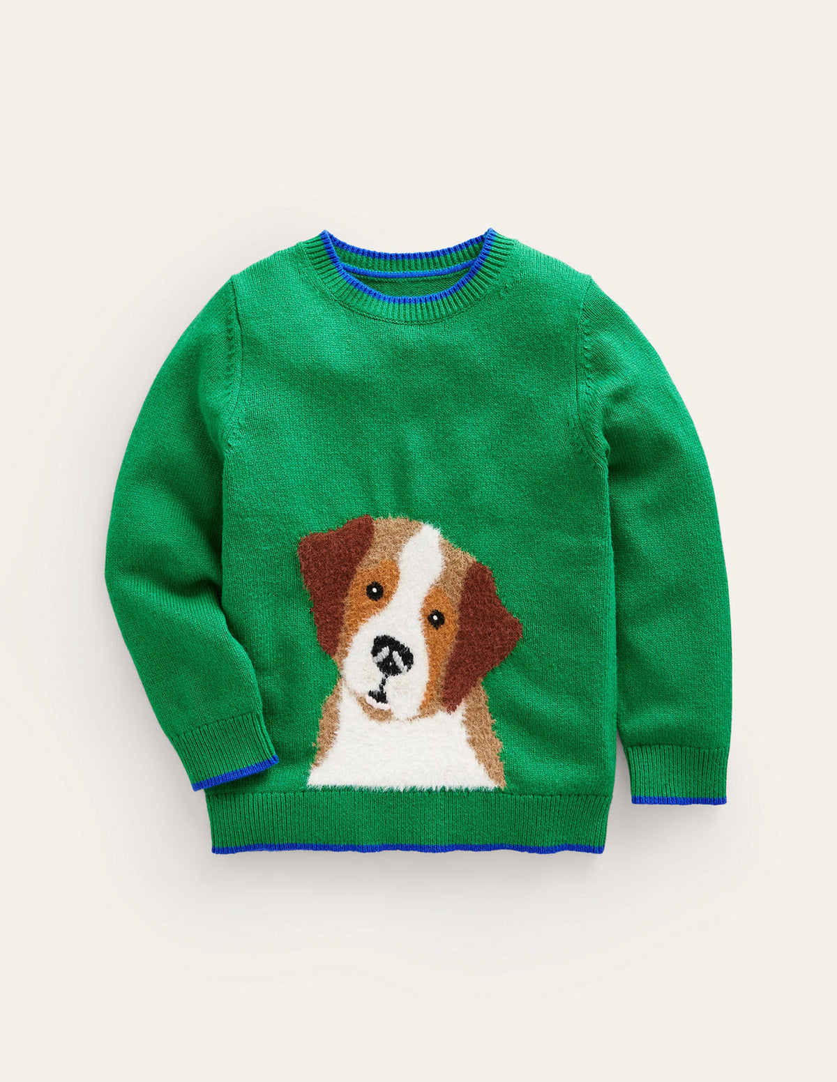 Fun Cosy Jumper-Runner Bean Green Dog-1