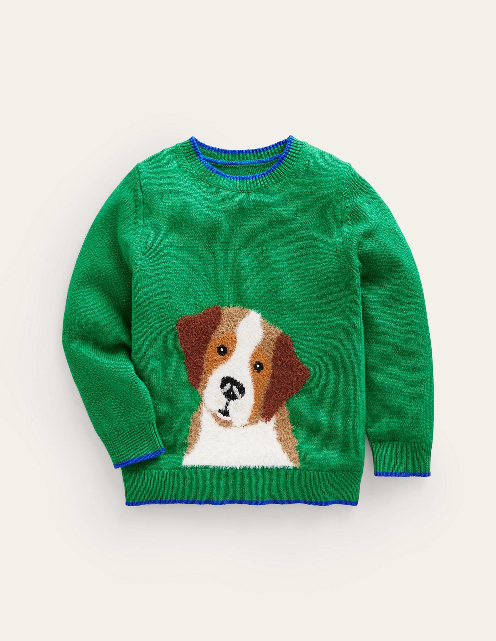 Fun Cosy Jumper-Runner Bean Green Dog - Image 1