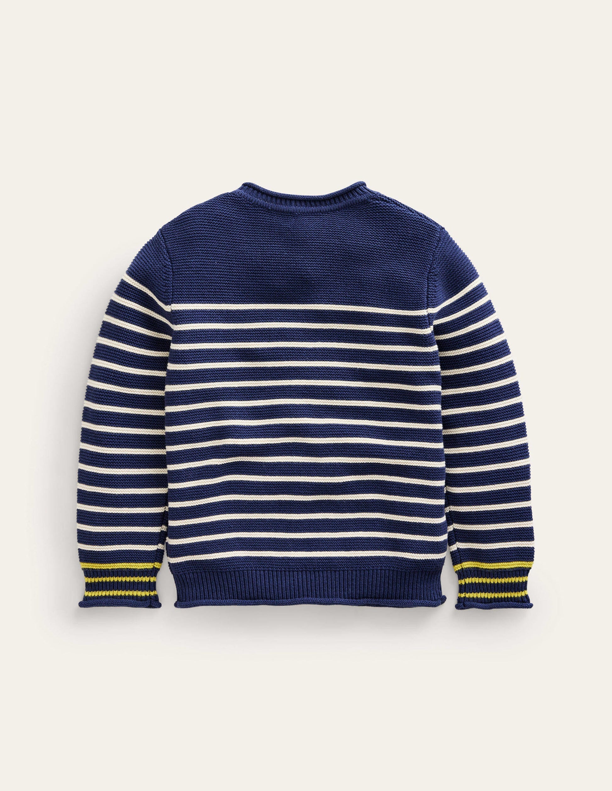 Nautical Stripe Jumper-Sapphire Blue and Ivory Stripe-2