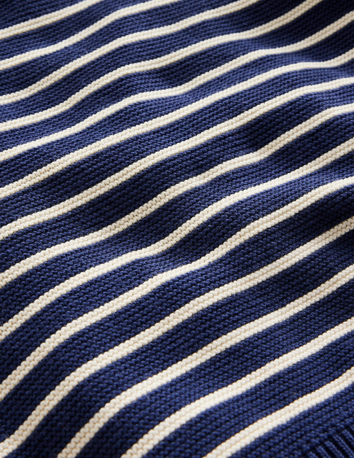 Nautical Stripe Jumper-Sapphire Blue and Ivory Stripe-3
