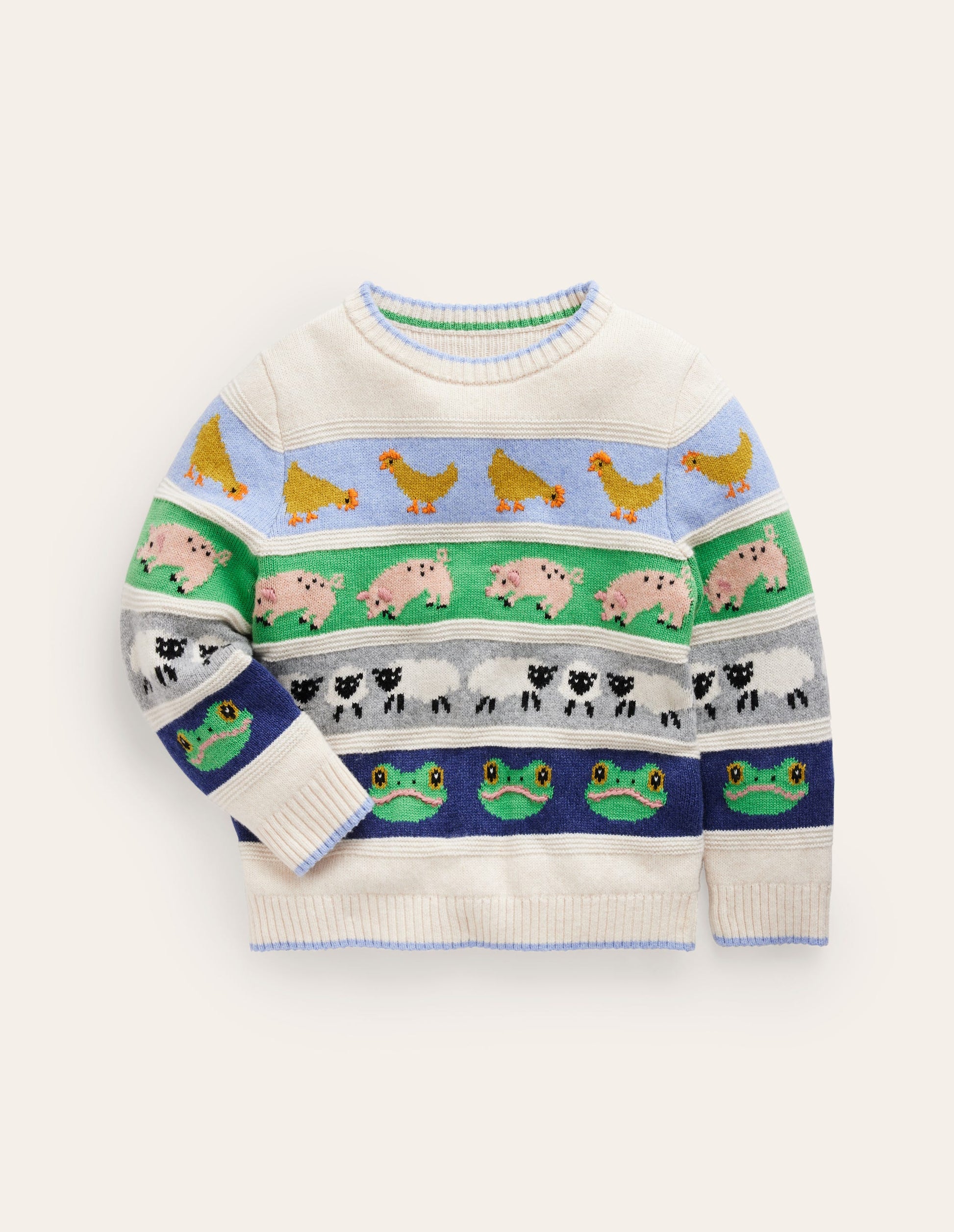 All Over Fair Isle Jumper-Easter Farm Animals-1
