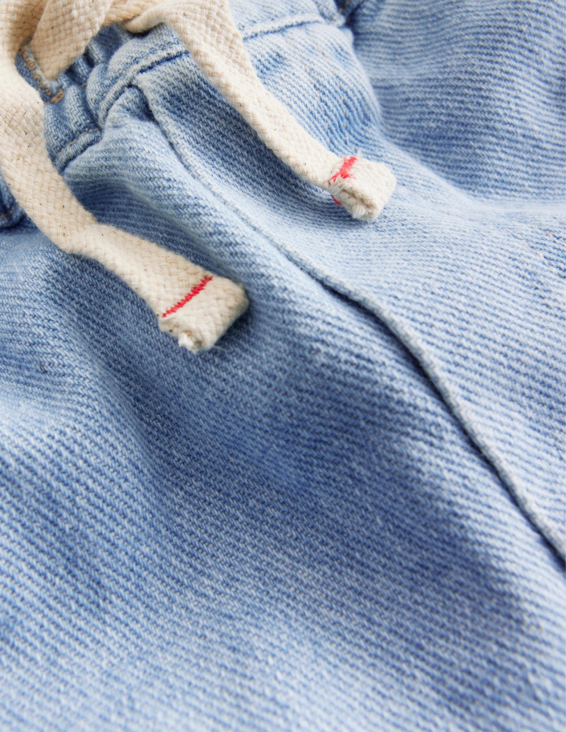 Pull-On Denim Trousers-Light Wash-3