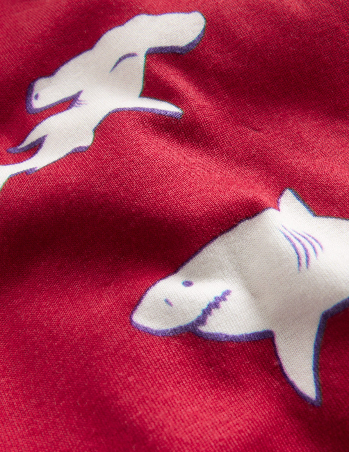 Snug Short John Glow Pyjamas-Red Sharks - Image 3