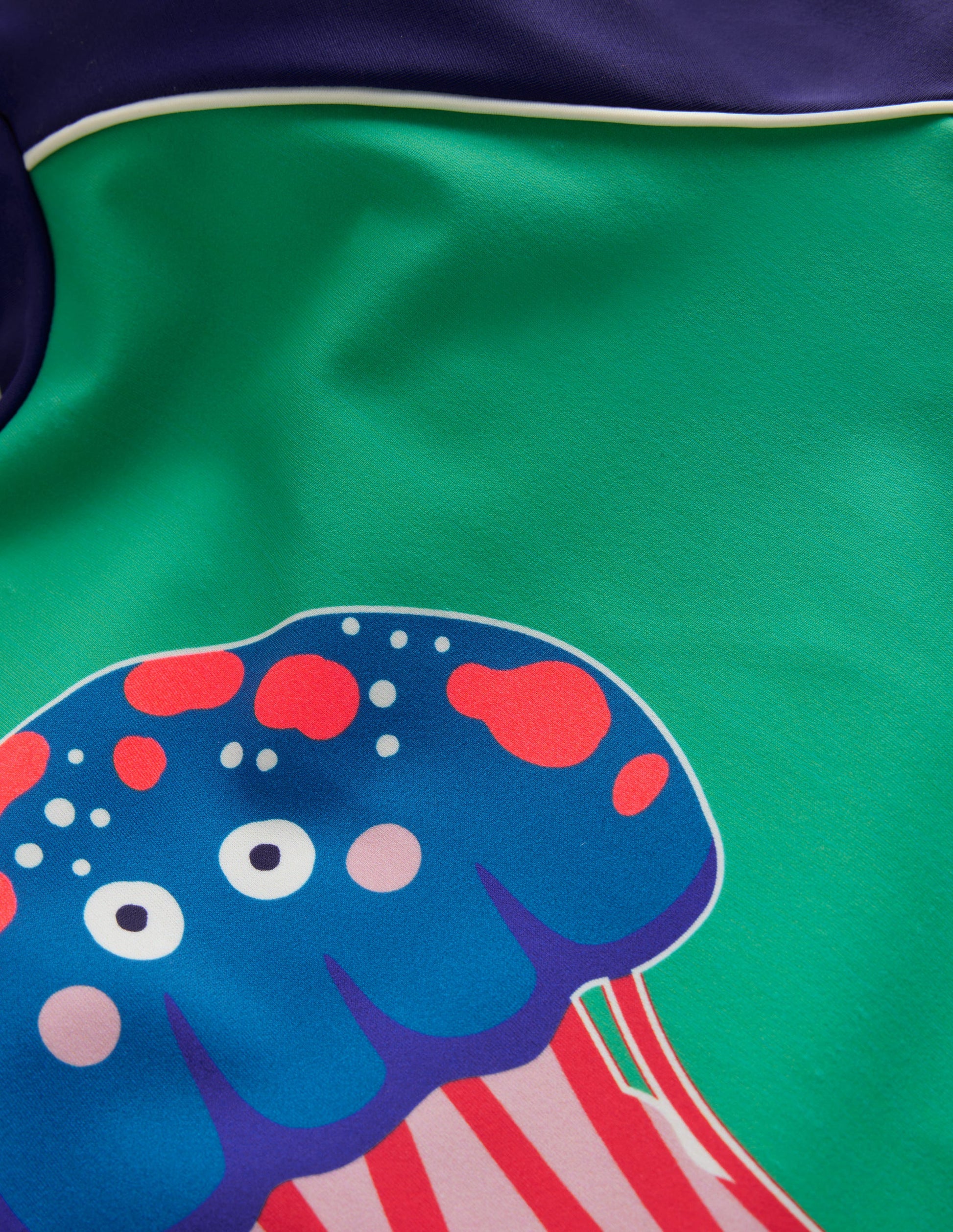 Logo Rash Vest-Ming Green Jelly Fish-3