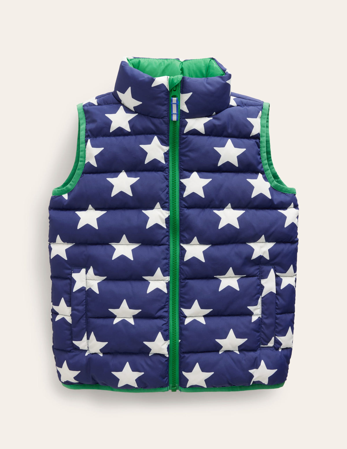 Padded Gilet-College Navy Star - Image 1