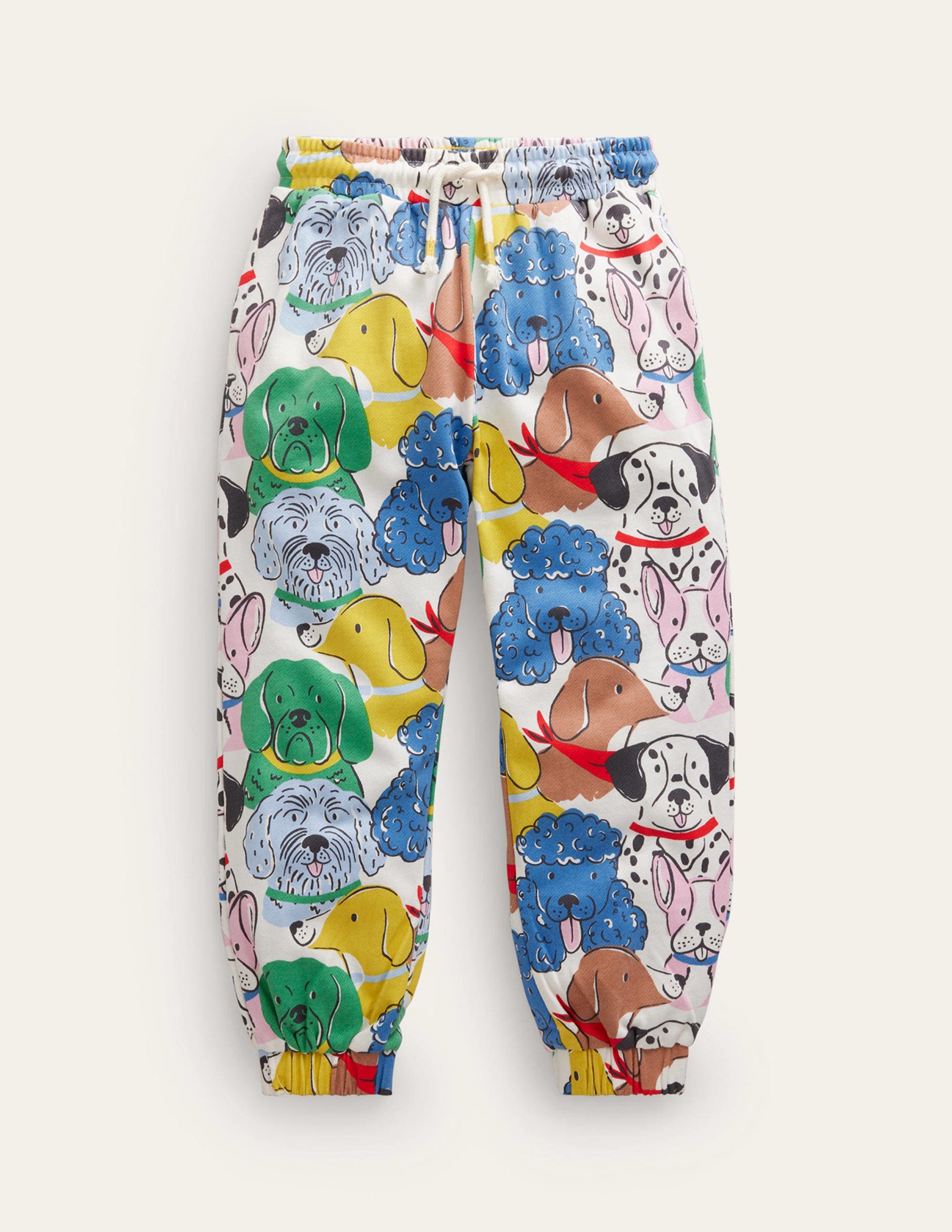 Printed Cosy Relaxed Joggers-Multi Dogs-1