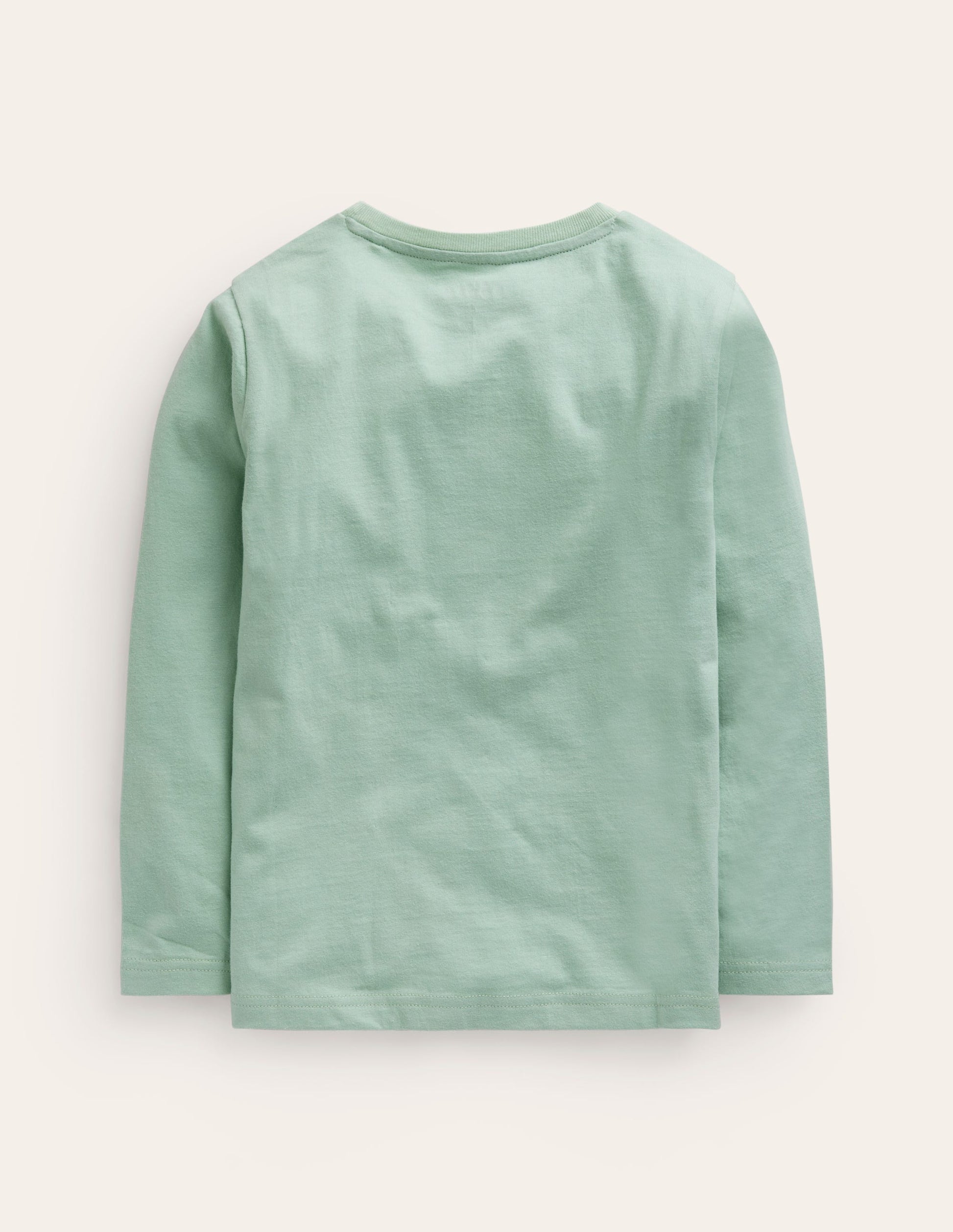Cross-Stitch Cotton T-Shirt-Pistachio-2