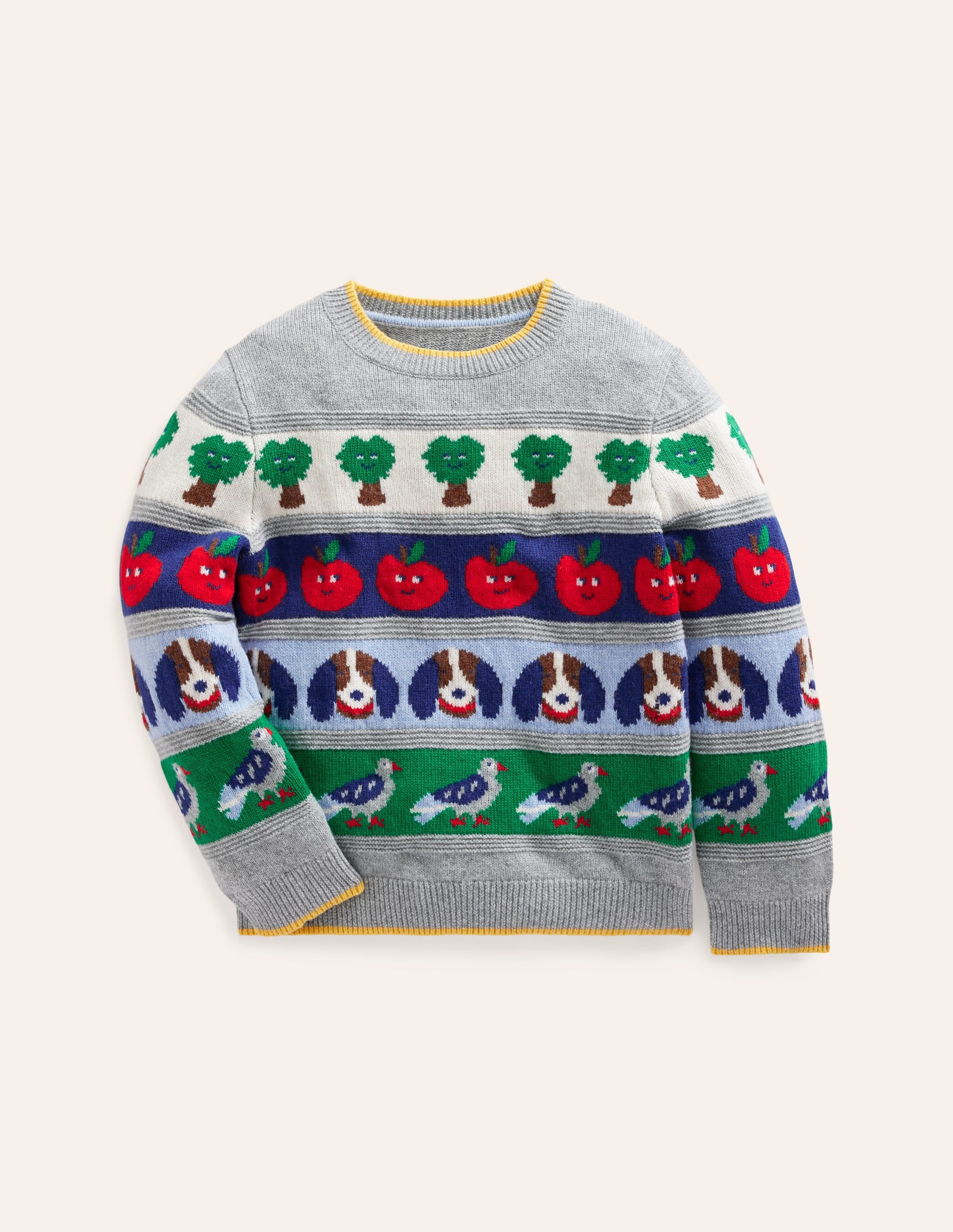 Fair Isle Jumper-Multi Animals - Image 2