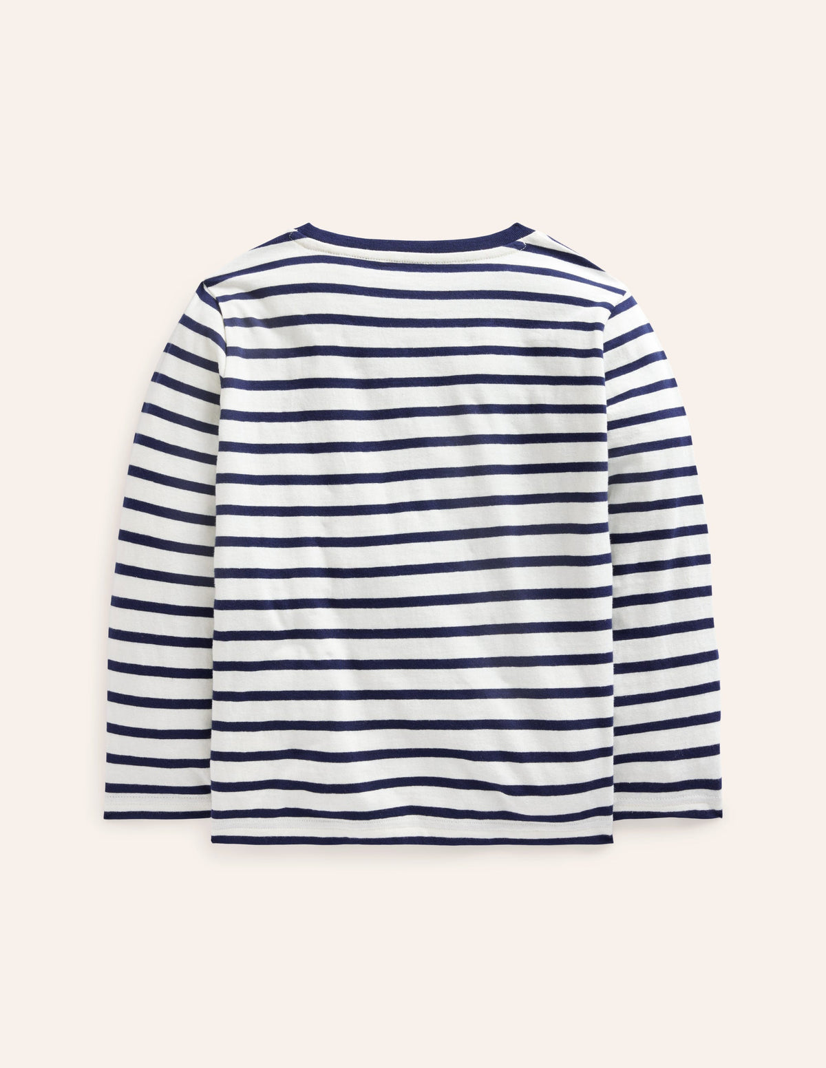 Everyday Breton T-Shirt-Ivory/ College Navy-2