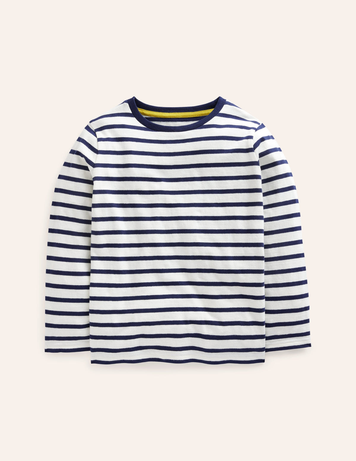 Everyday Breton T-Shirt-Ivory/ College Navy-1