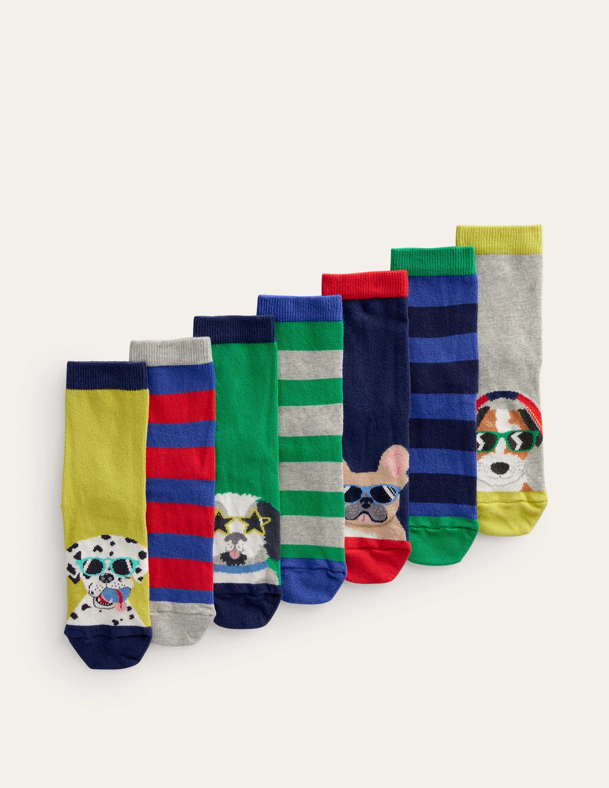 Socks 5 Pack-Multi Dogs-1