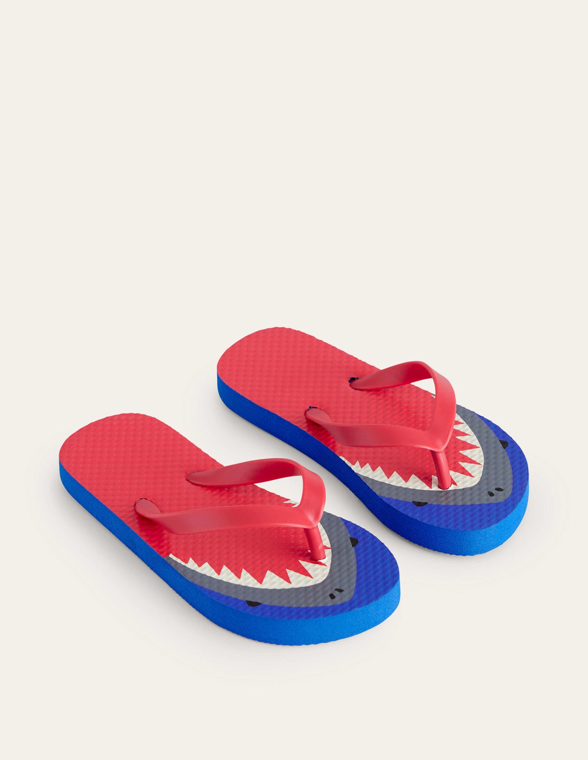 Fun Flip Flops-Red Sharks - Image 2