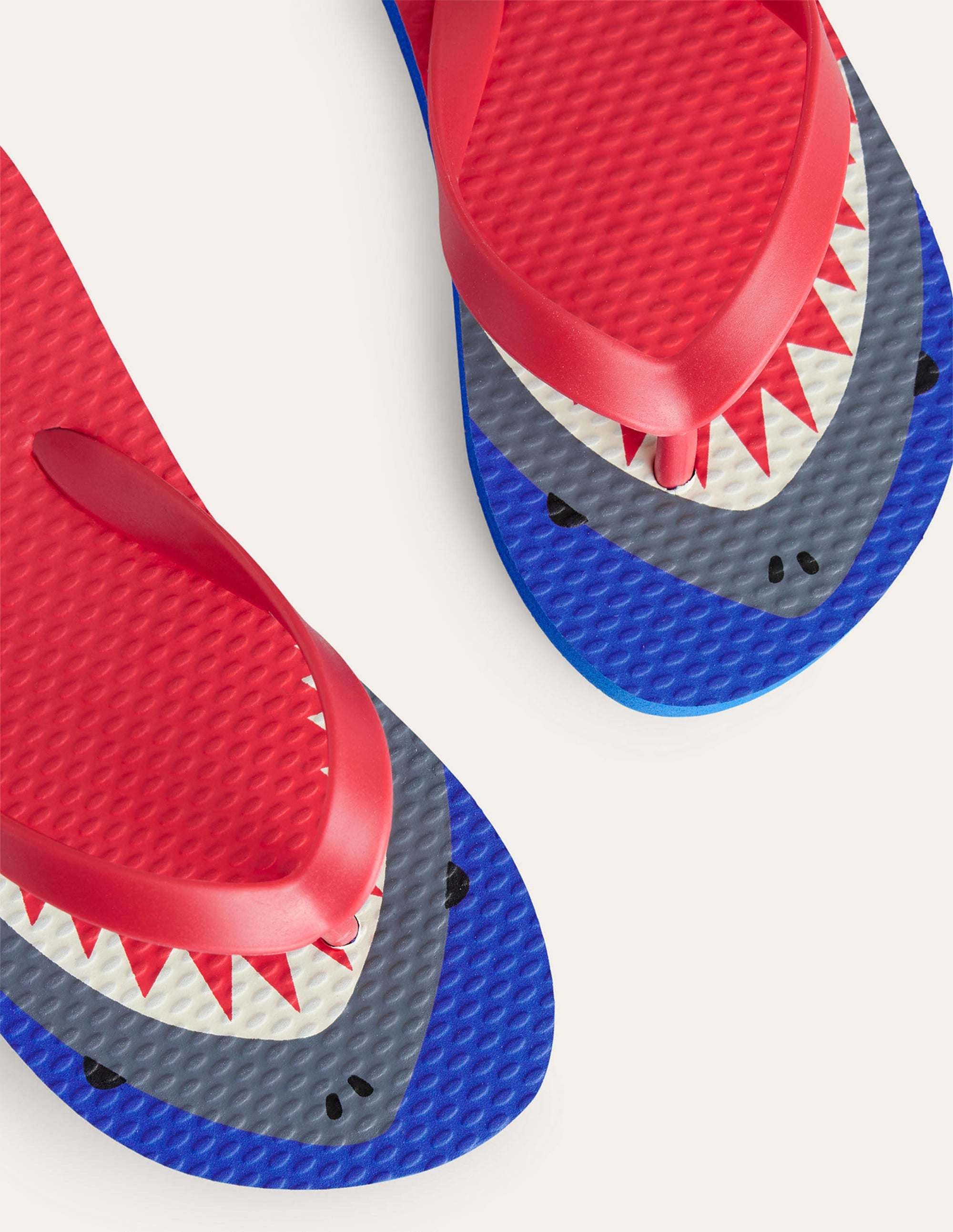 Fun Flip Flops-Red Sharks - Image 3