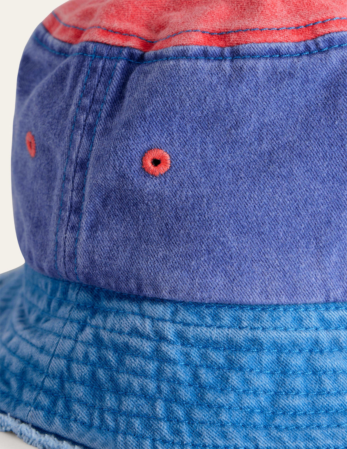 Bucket Hat-Sapphire Blue Colourblock - Image 2