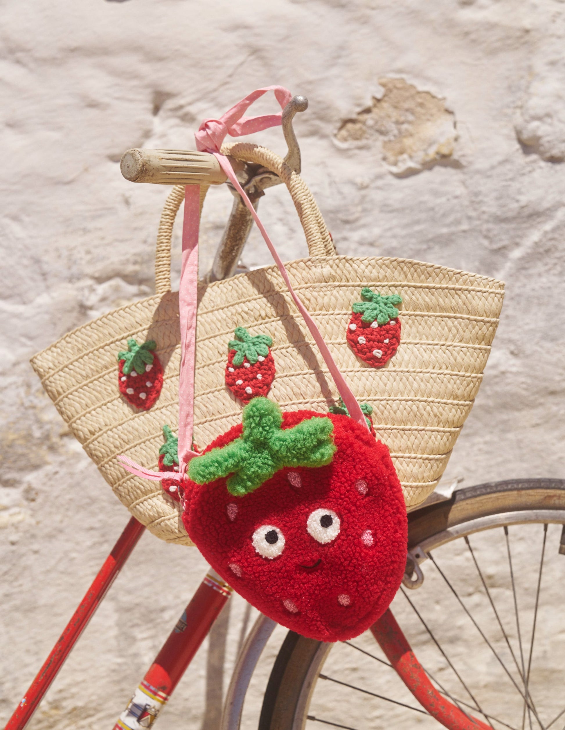 Novelty Crossbody Bag-Poppy Red Strawberry-4
