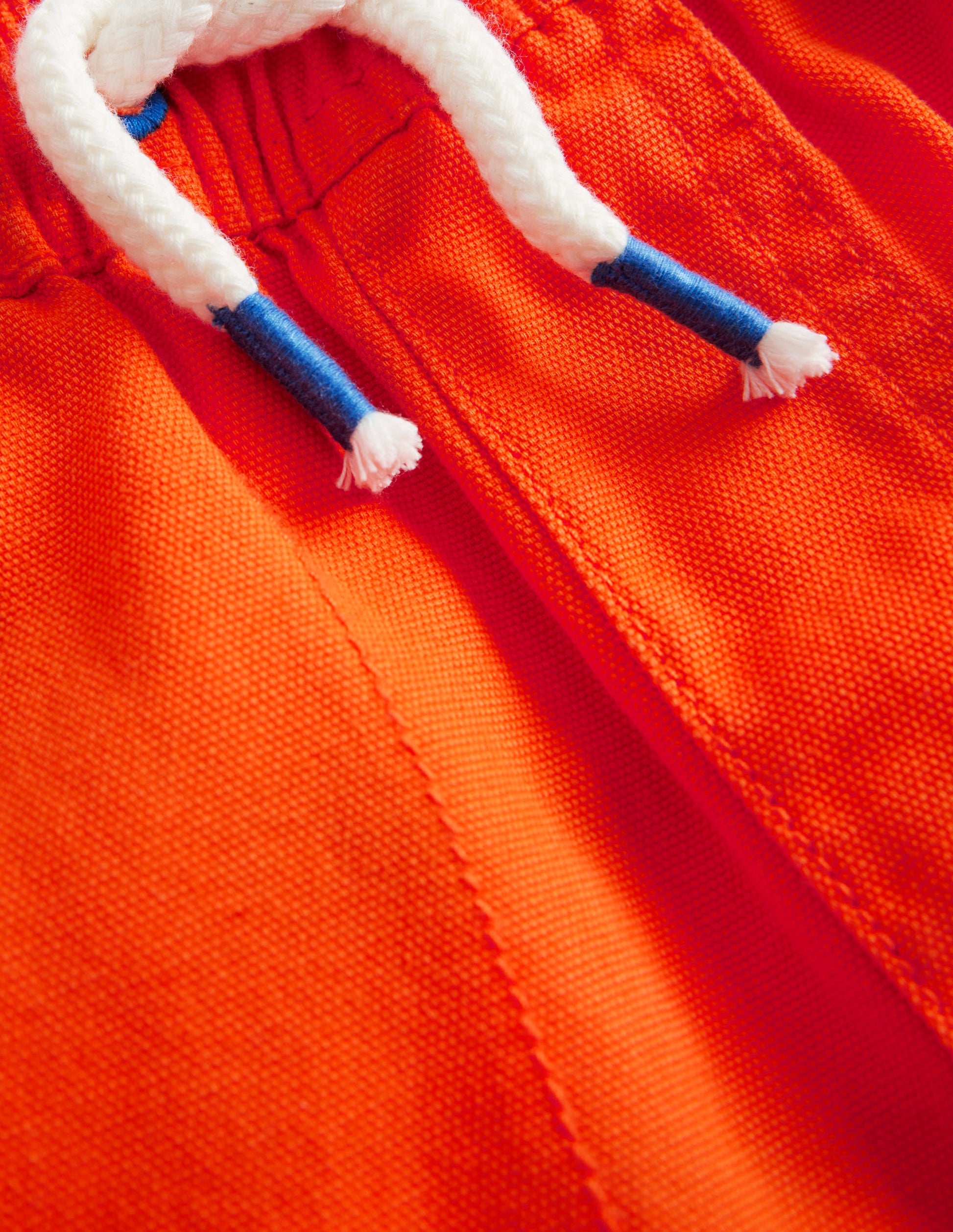 Pull-on Drawstring Shorts-Firecracker Orange-3