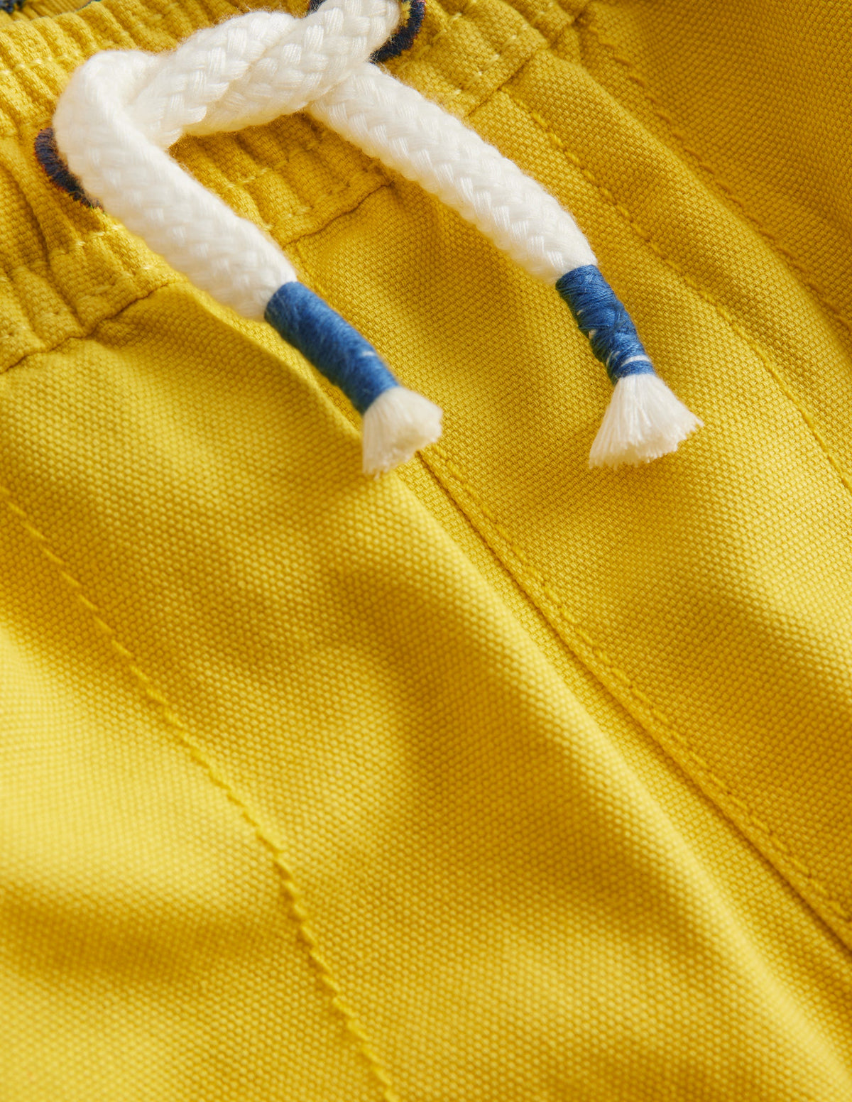 Pull-on Drawstring Shorts-Lemon Yellow-3