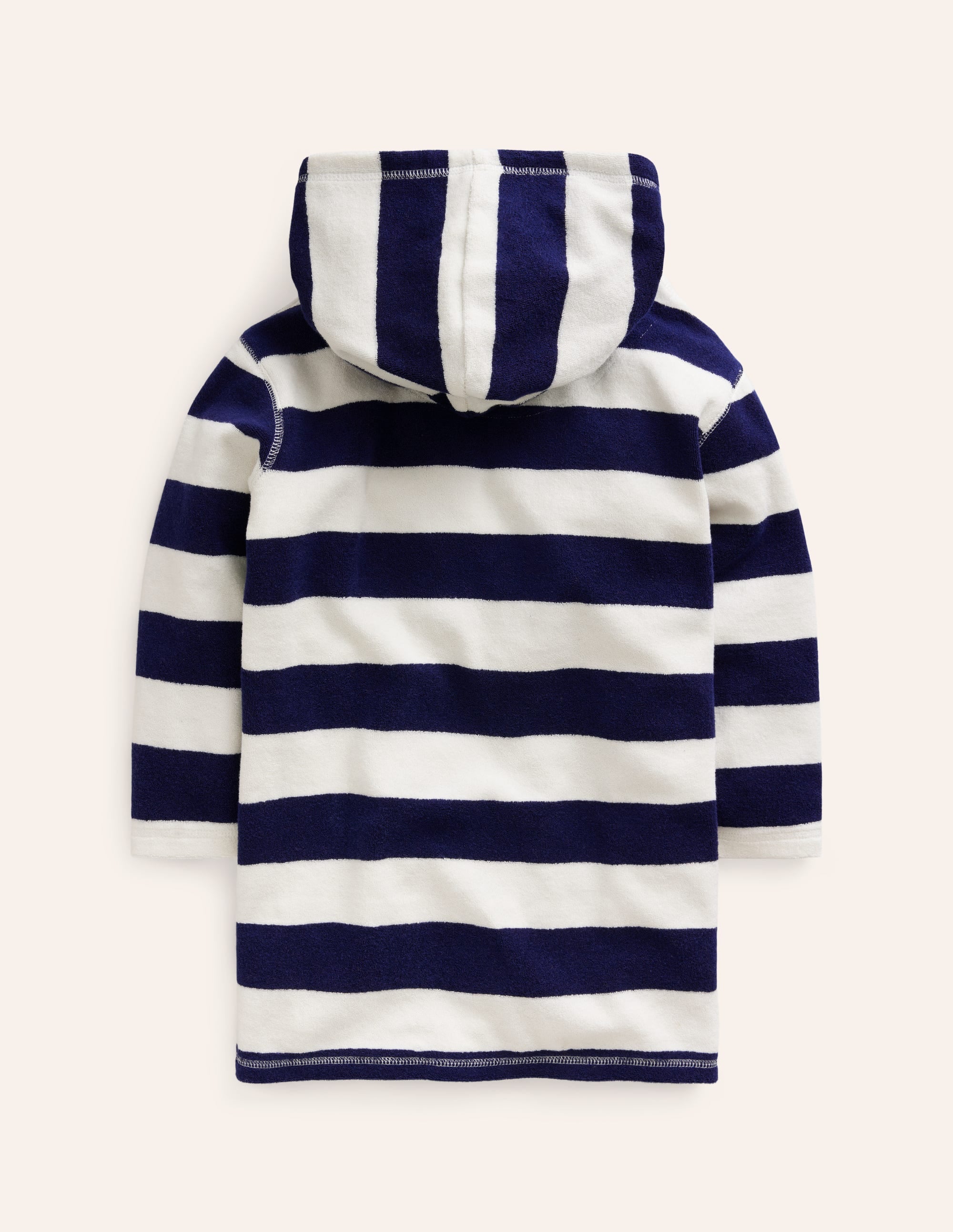 Appliqué Towelling Throw-on-College Navy/Ivory Turtle - Image 2