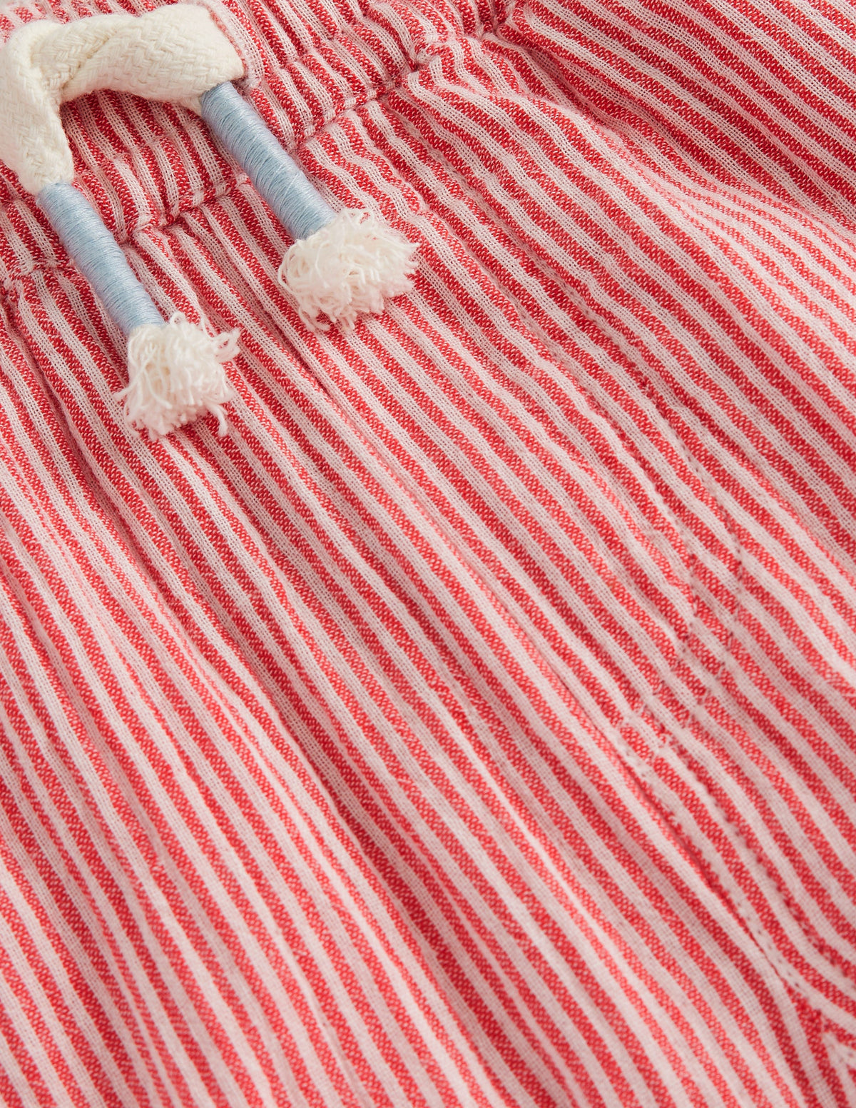 Lightweight Holiday Shorts-Jam Red / Ivory Stripe - Image 3