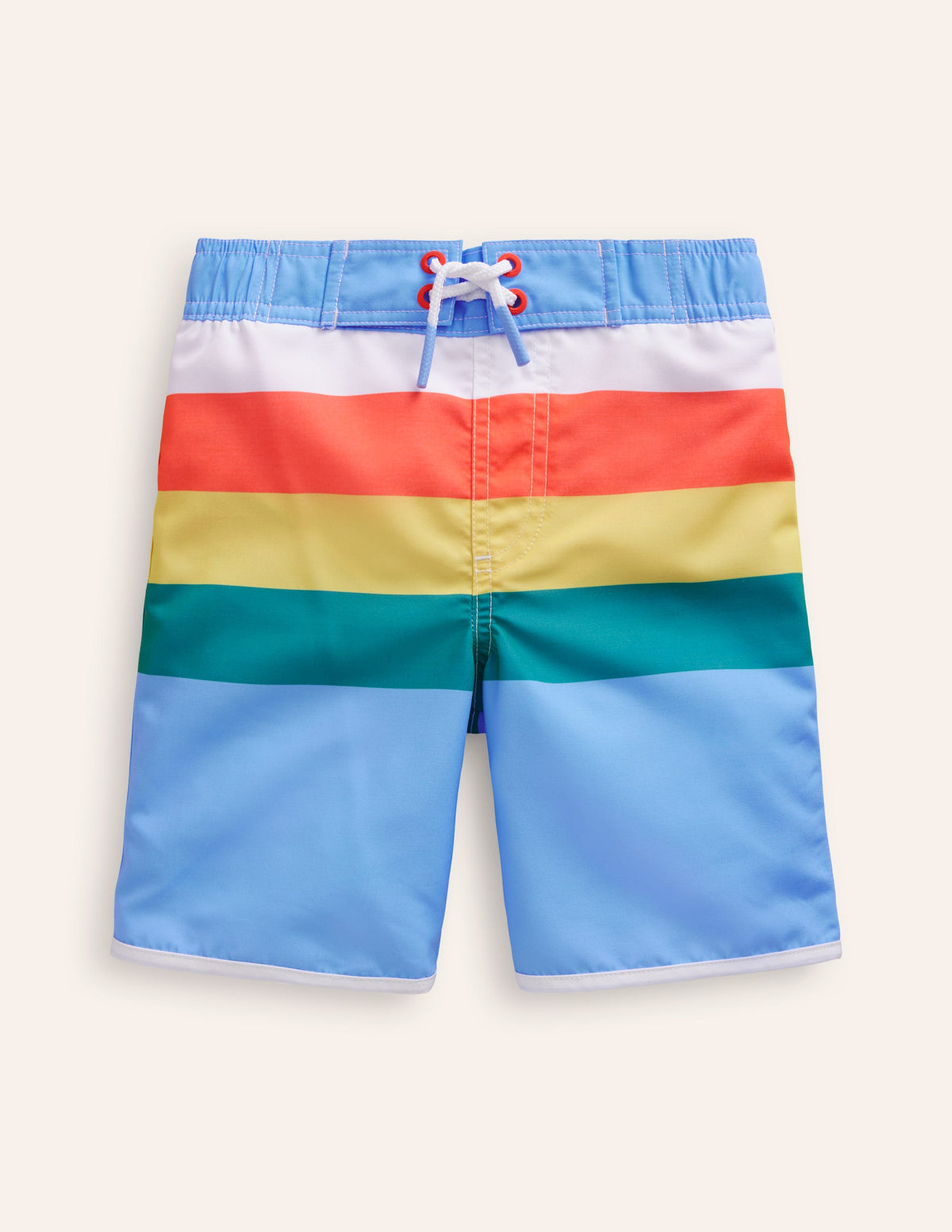 Board Shorts-Surf Blue Multi Stripe - Image 1