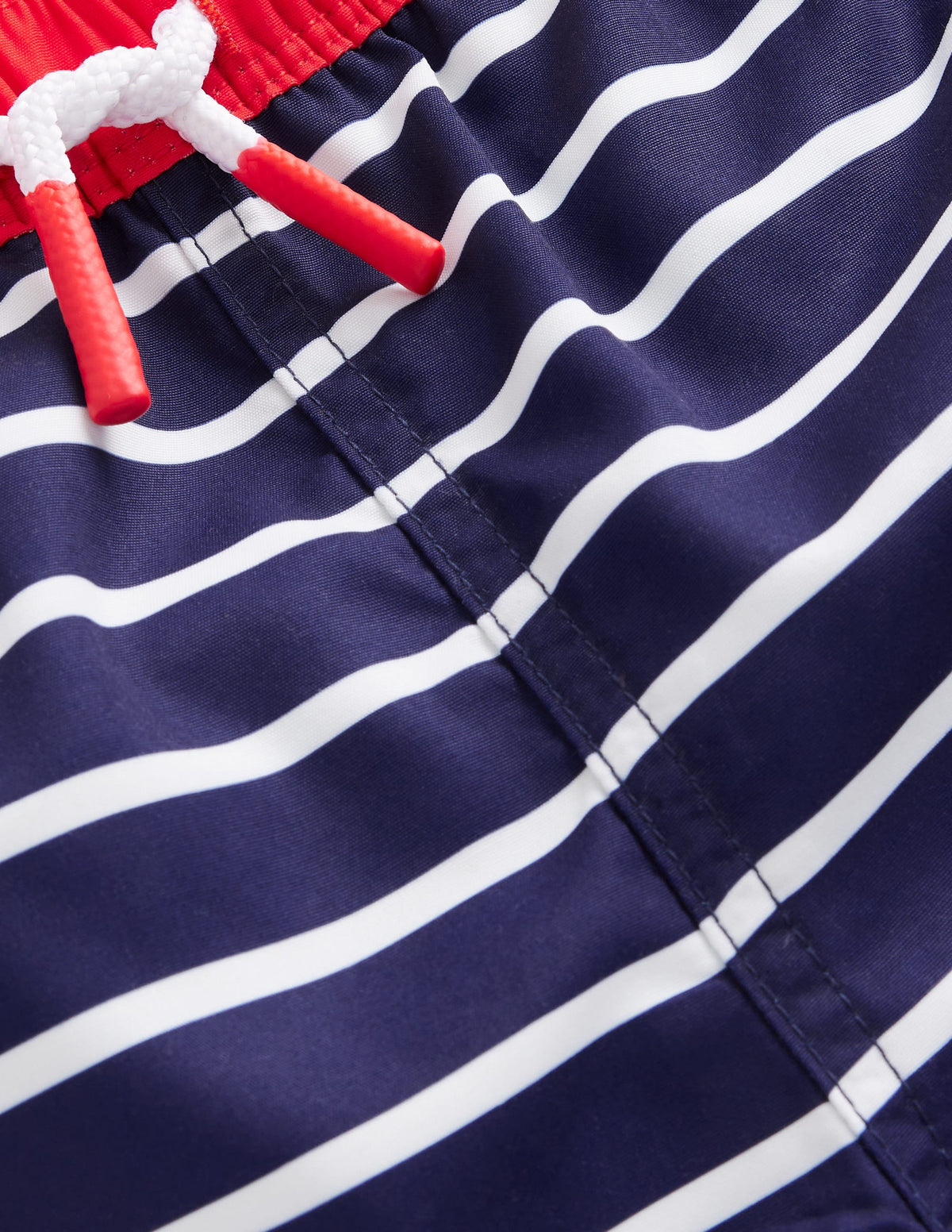 Swim Shorts-College Navy and Ivory Stripe - Image 3