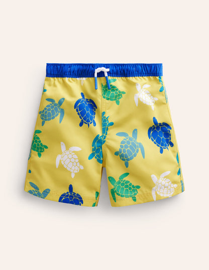 Swim Shorts-Yellow Turtles-1