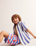 Swim Shorts-Jam Red Lobster Stripe