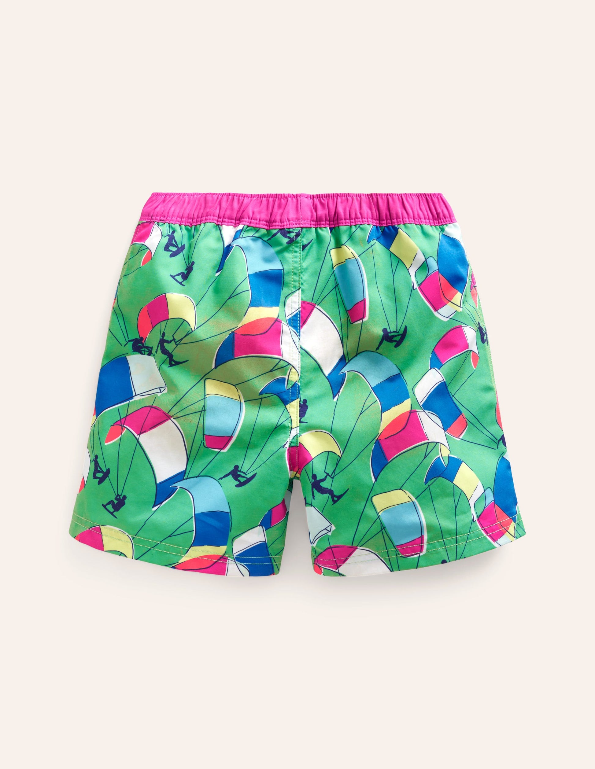 Swim Shorts-Pea Green Kite Surfers-2