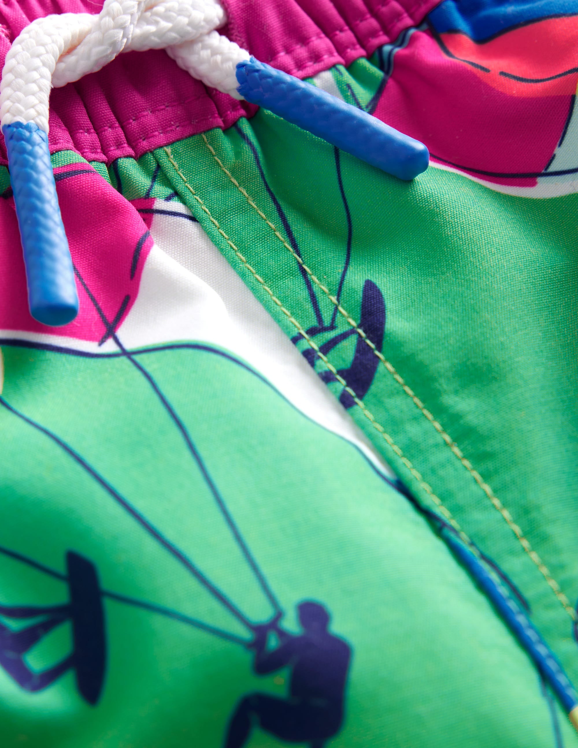 Swim Shorts-Pea Green Kite Surfers - Image 3