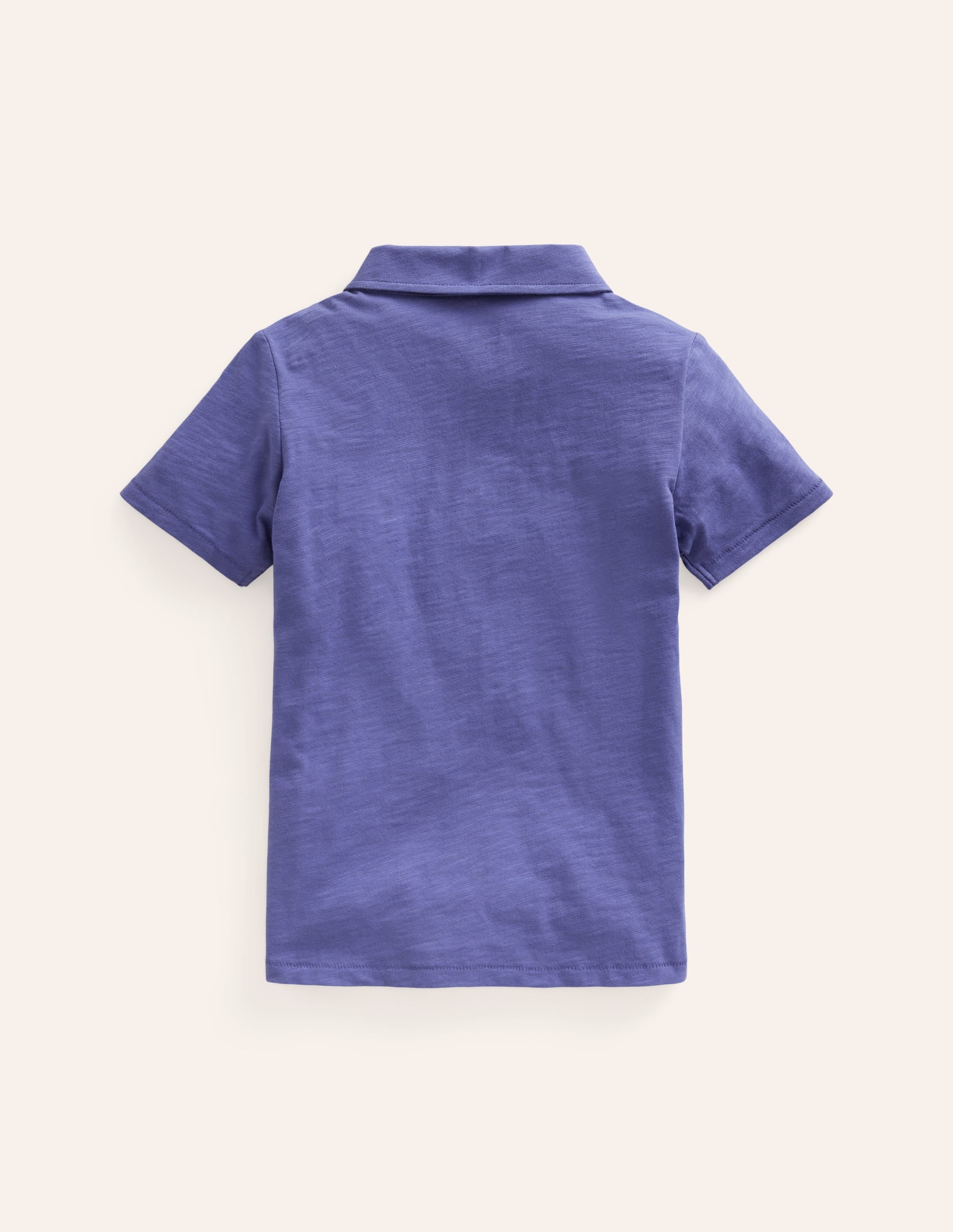 Slub Polo Shirt-Soft Starboard - Image 2