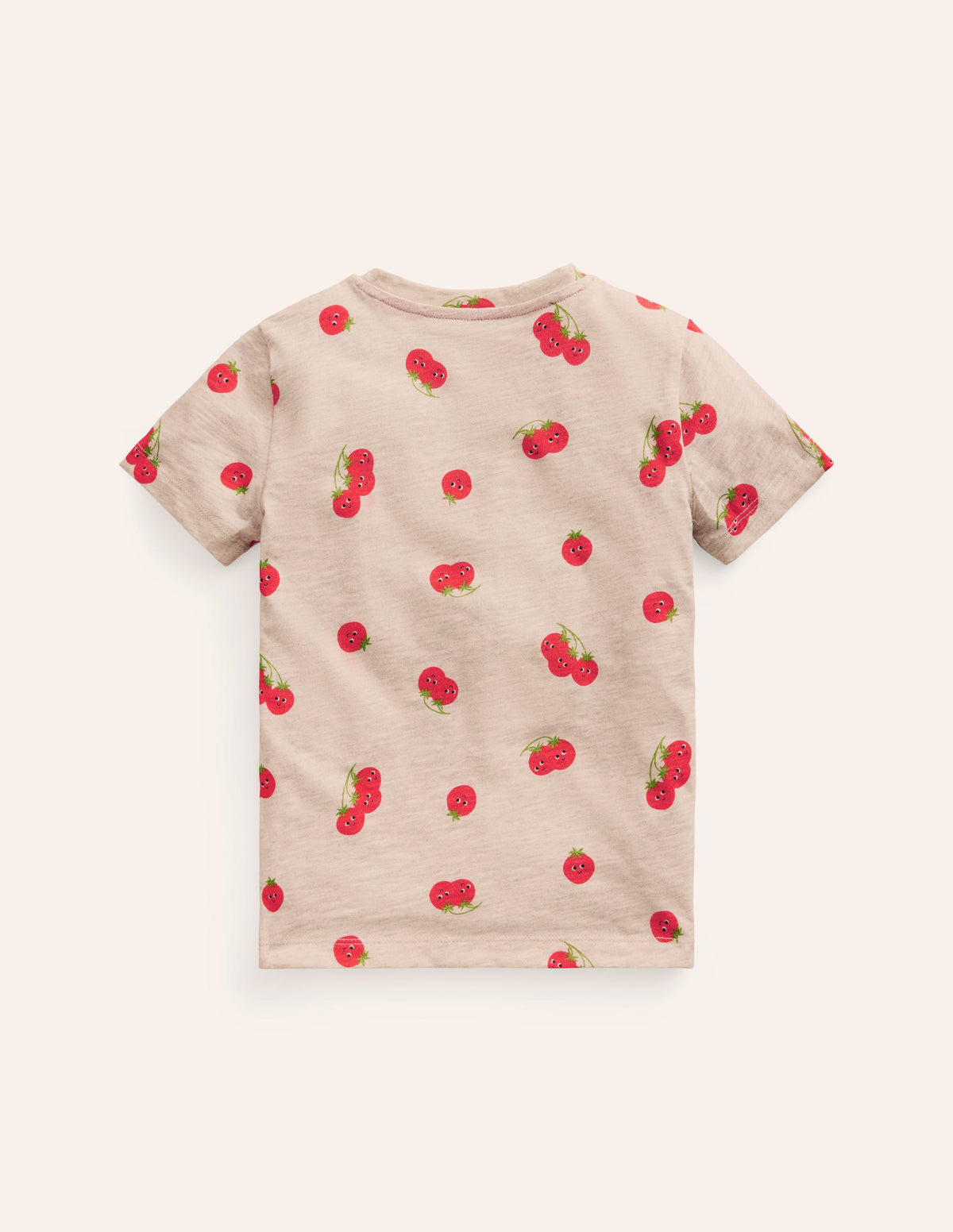 All-over Printed T-Shirt-Oatmeal Marl Tomatoes - Image 2