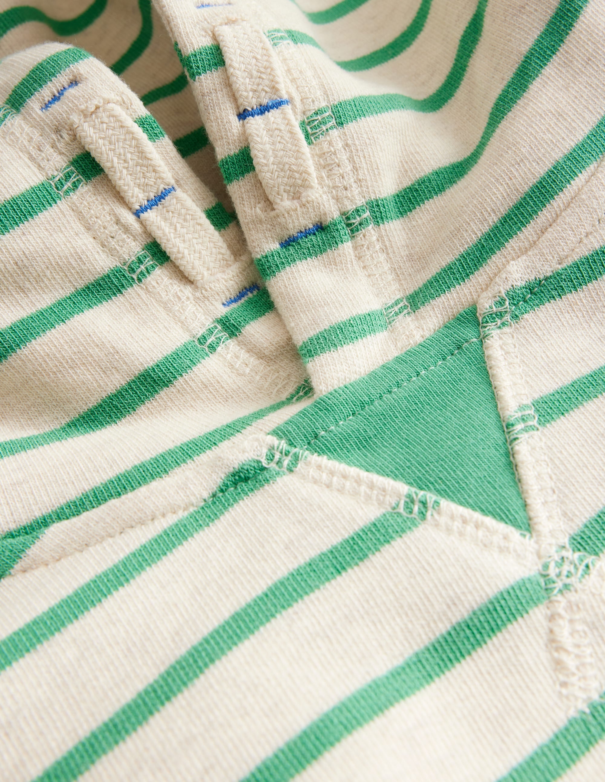 Cosy Relaxed Hoodie-Oatmeal Marl/ Aloe Green - Image 3