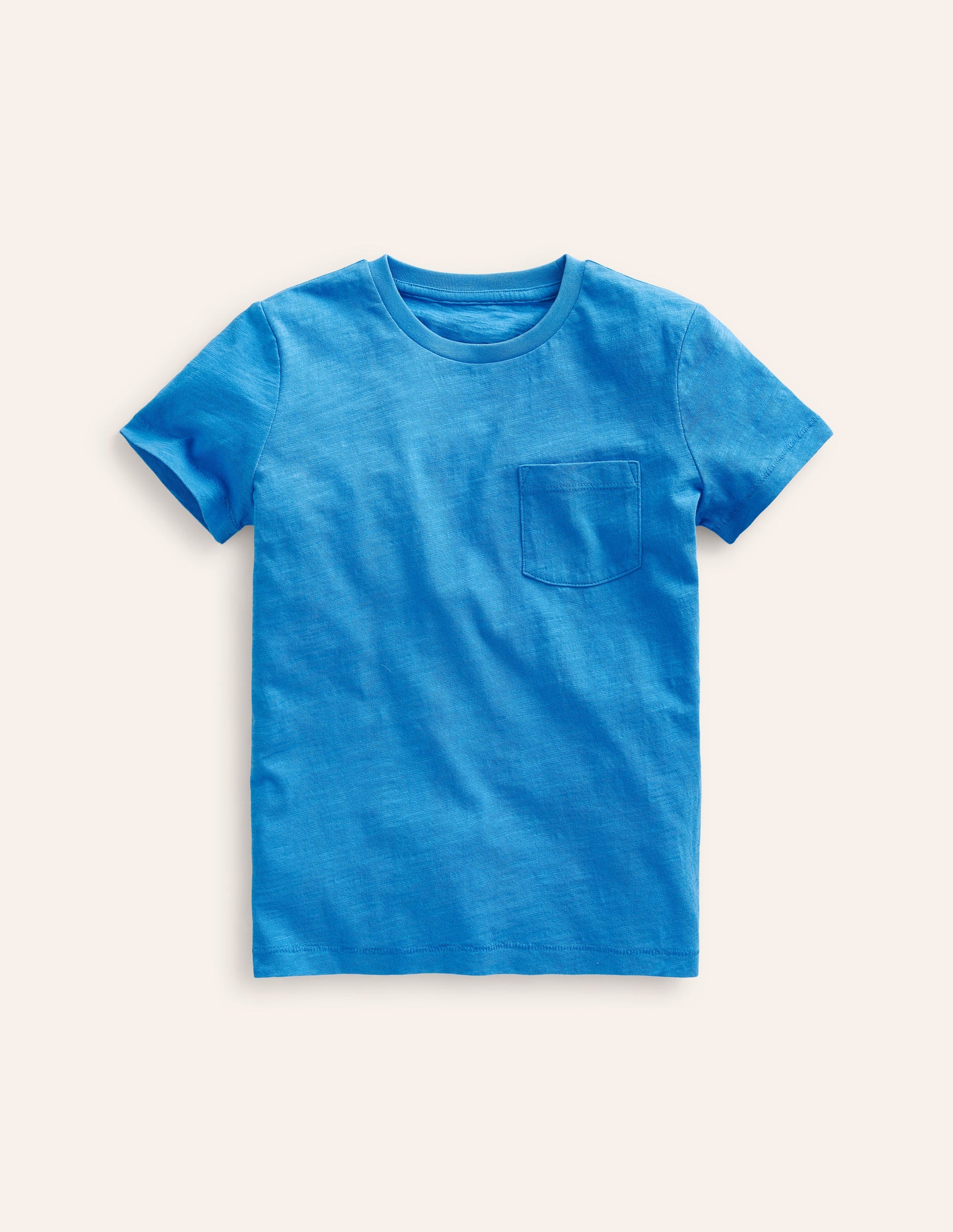 Washed Slub T-shirt-Cabana Blue-1