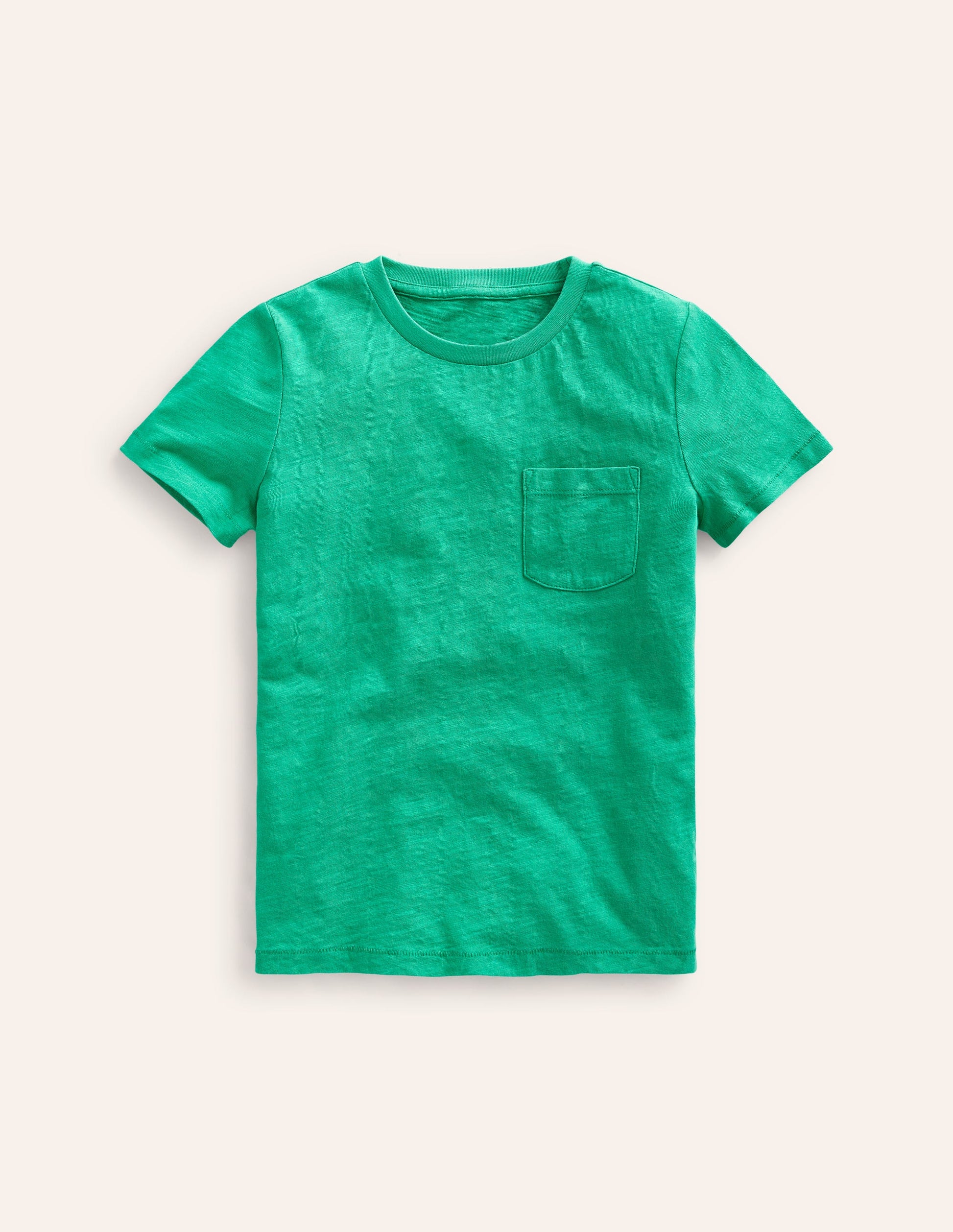 Washed Slub T-shirt-Jade Green-1