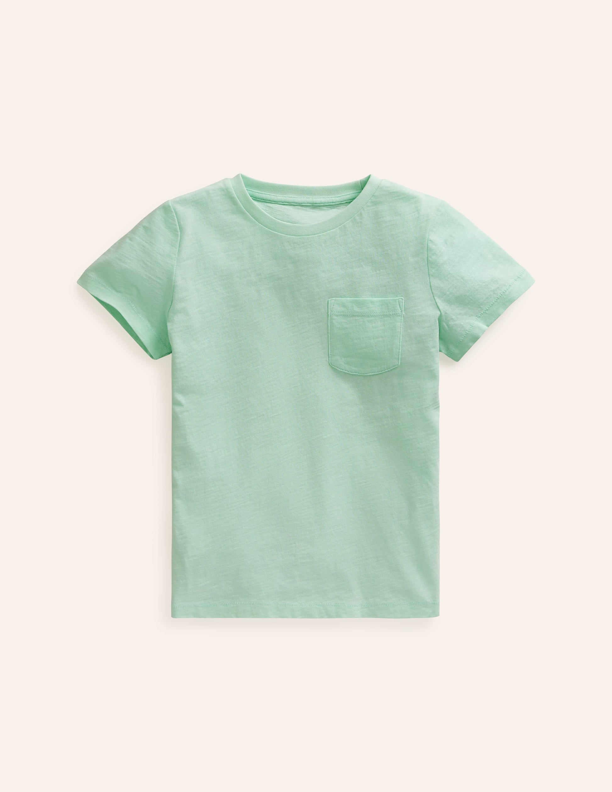 Washed Slub T-shirt-Aloha Green-1